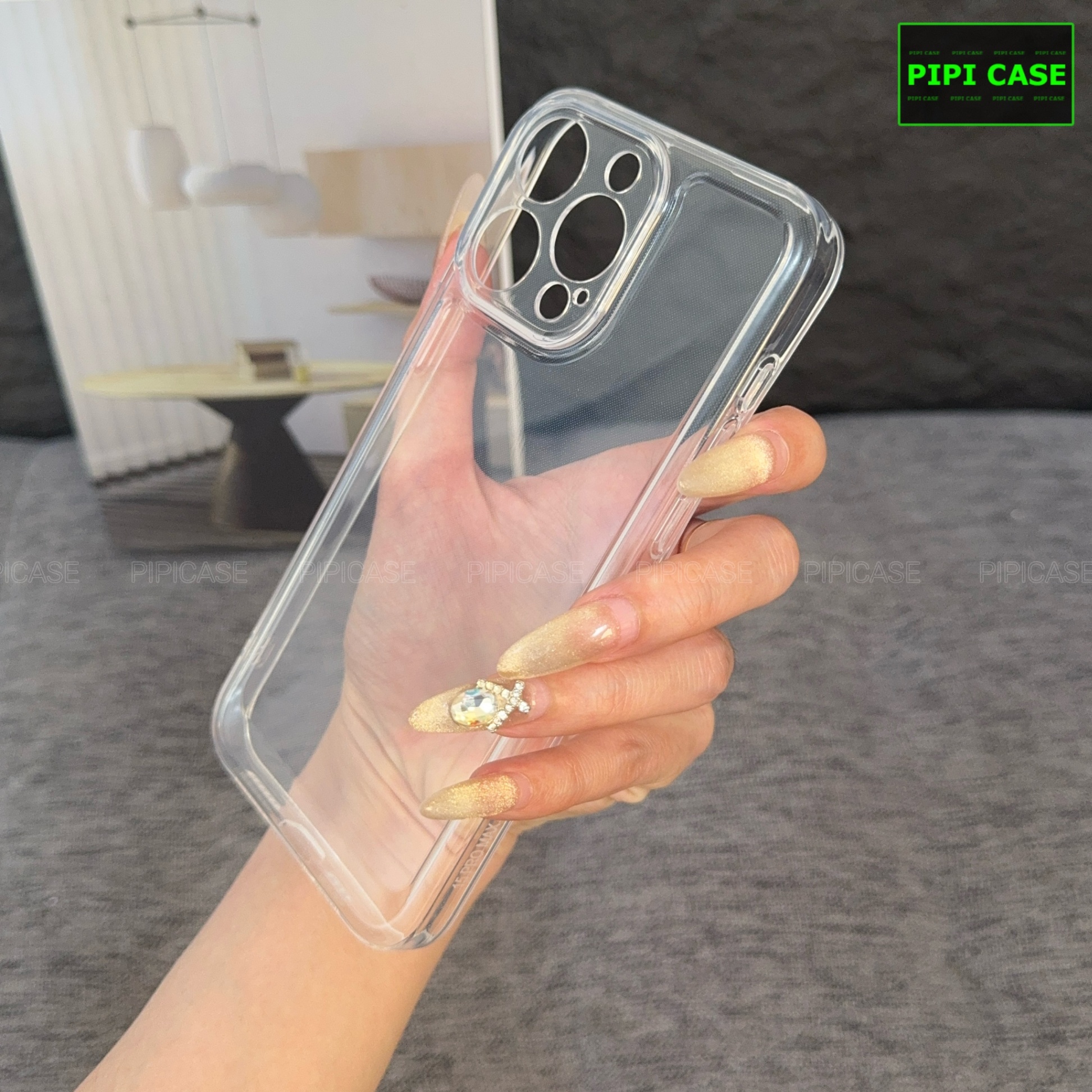 Ốp Lưng iPhone 15 Pro Max - Erick - Trong Suốt