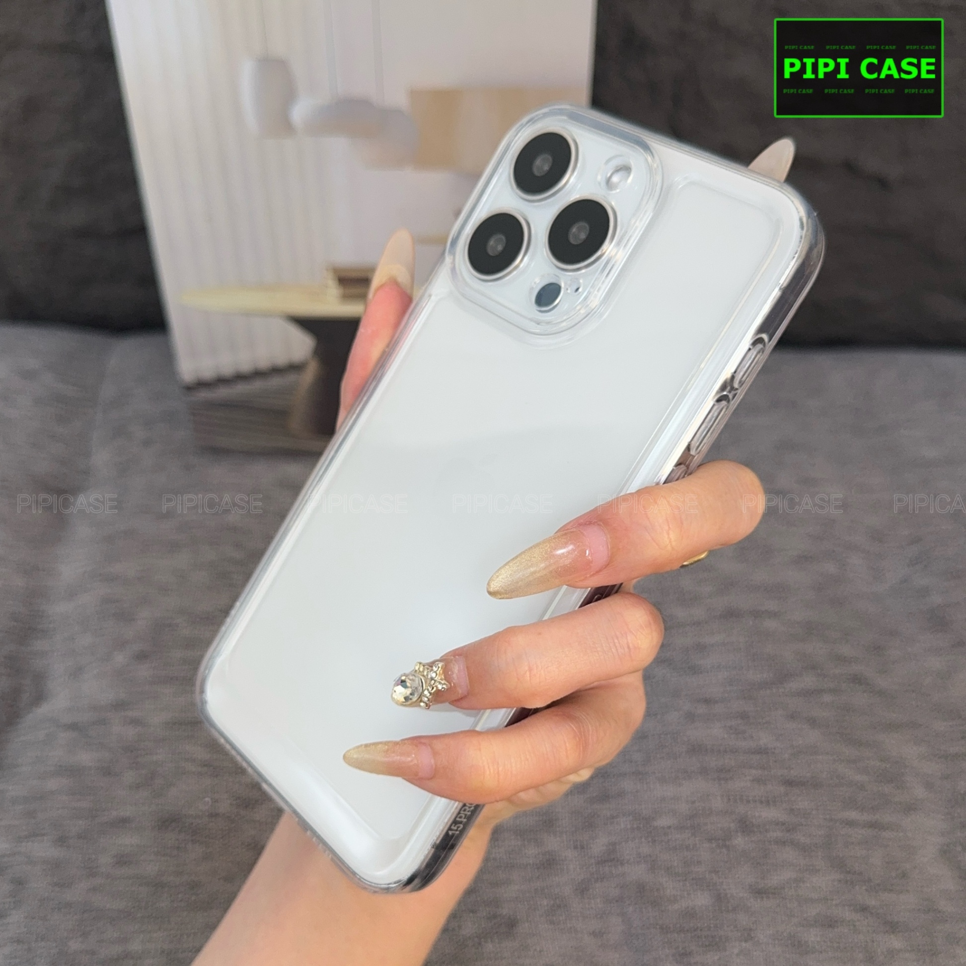 Ốp Lưng iPhone 15 Pro Max - Erick - Trong Suốt