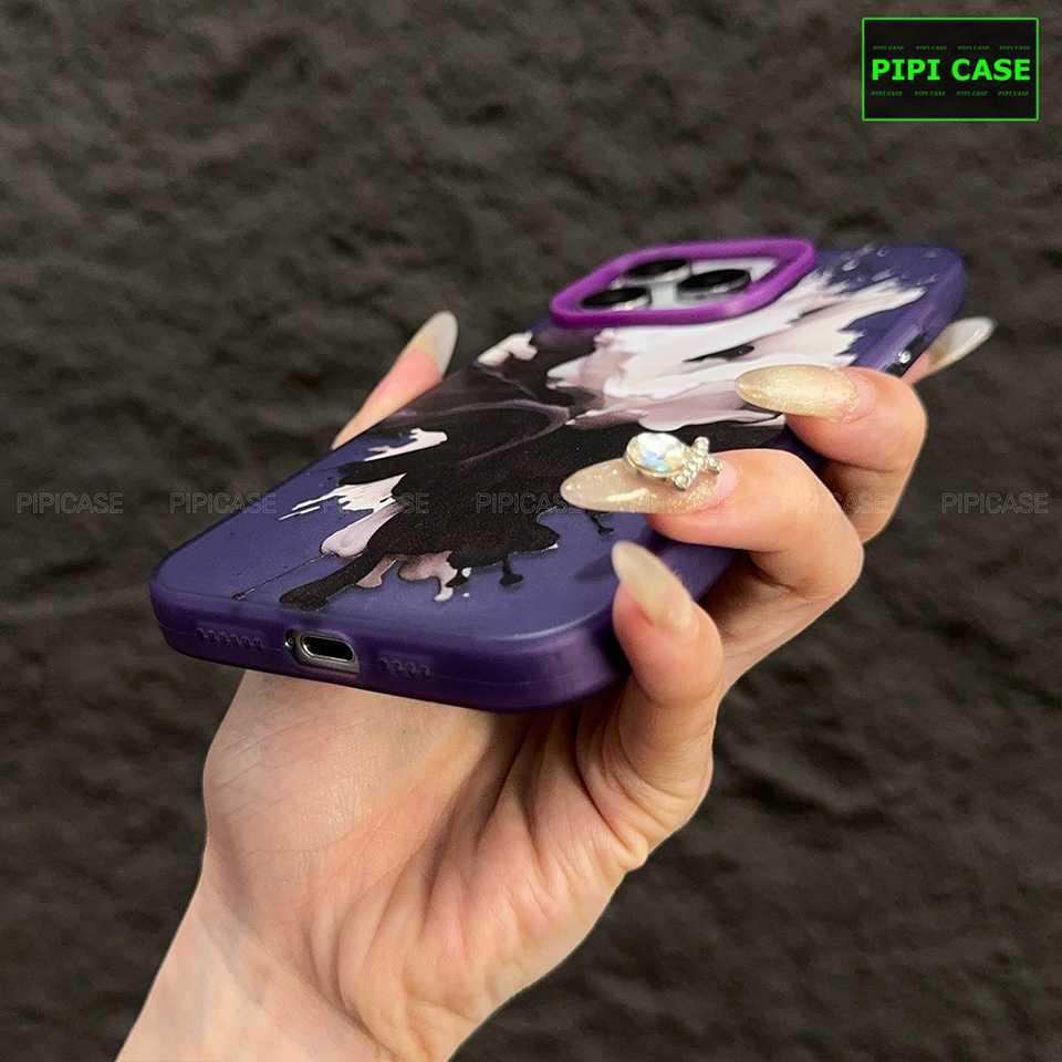Ốp Lưng iPhone 15 Pro Max - Fuzi - Tím