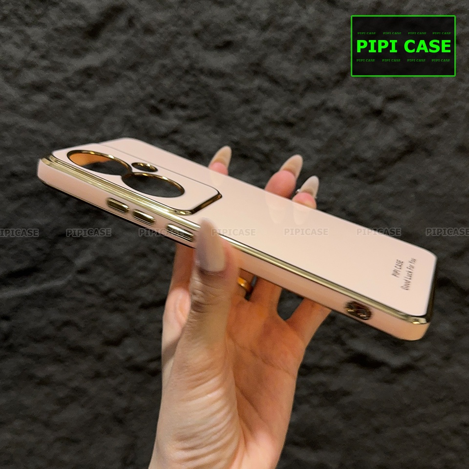 Ốp Lưng Oppo Reno 11F - Royal - Hồng Kem