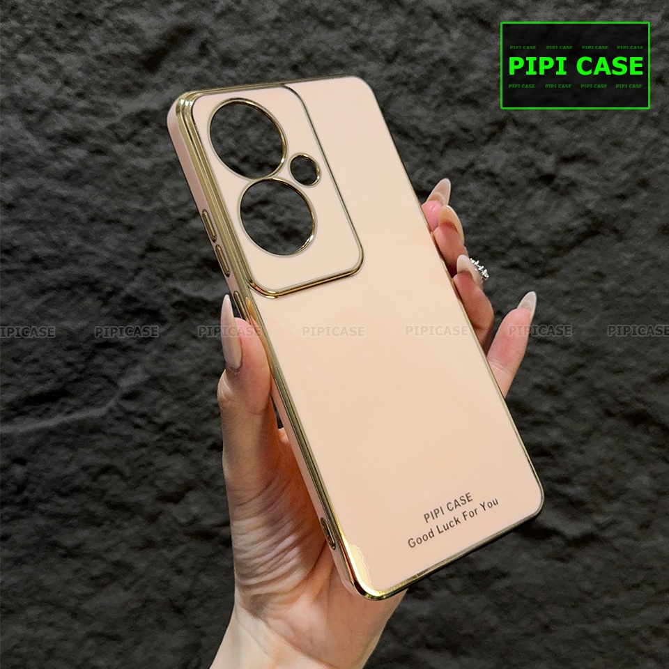 Ốp Lưng Oppo Reno 11F - Royal - Hồng Kem