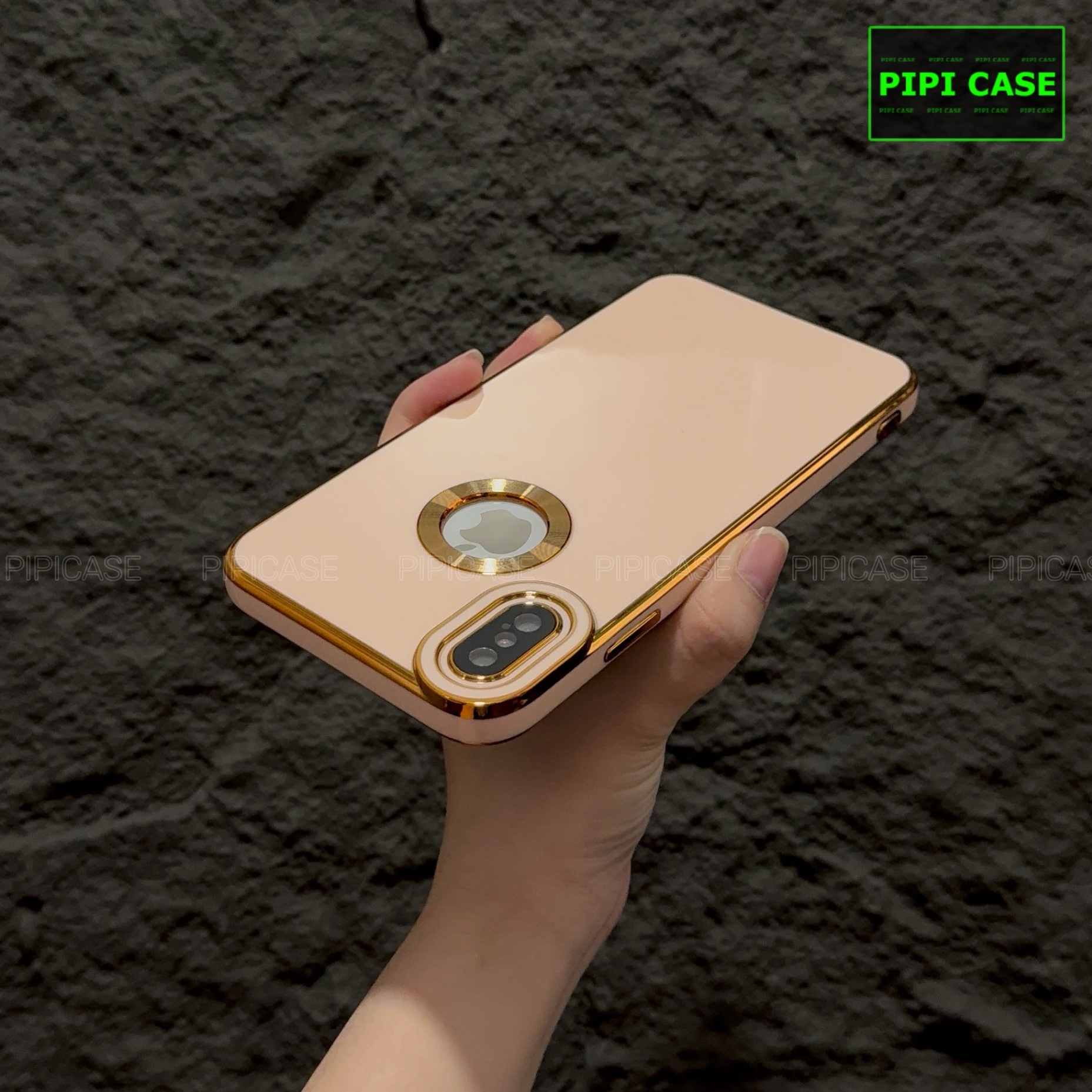 Ốp Lưng iPhone XS Max - Pandora - Vàng Hồng 2