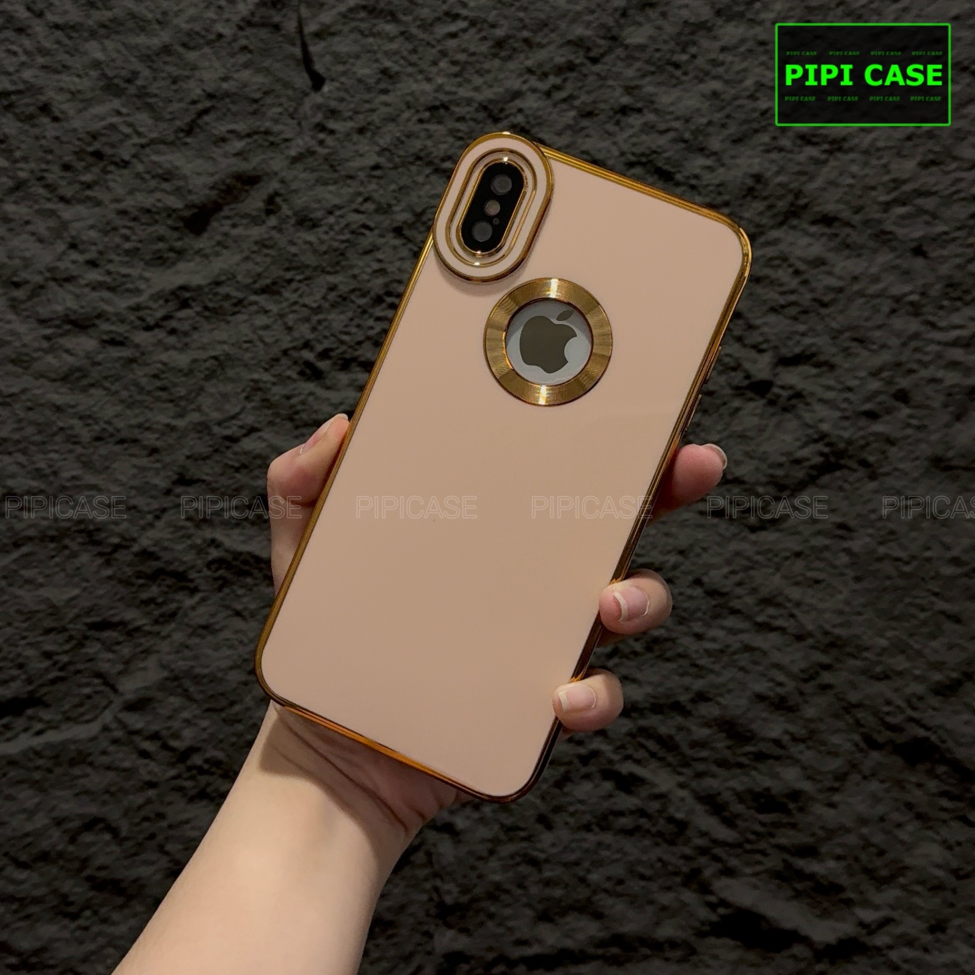 Ốp Lưng iPhone XS Max - Pandora - Vàng Hồng 2