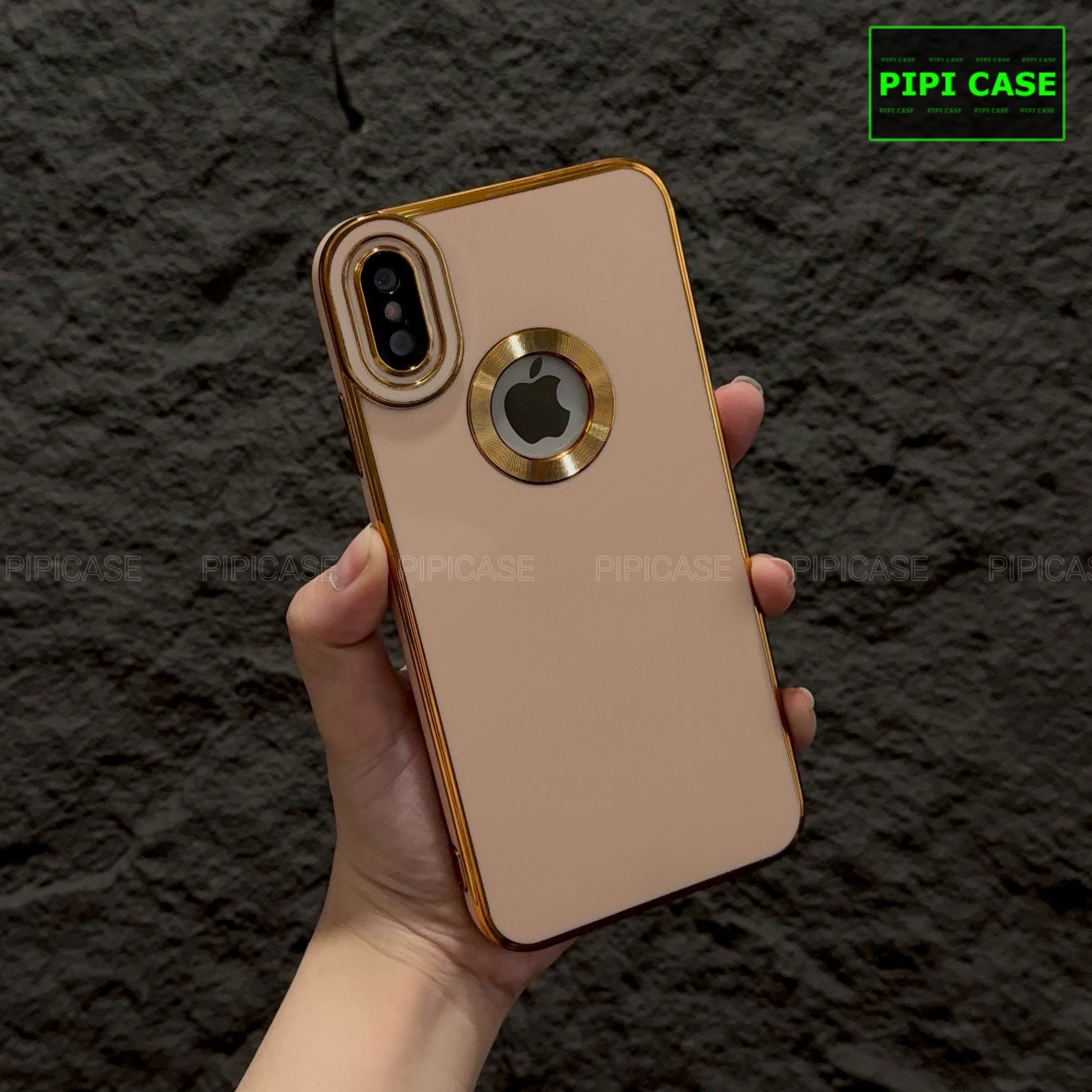 Ốp Lưng iPhone XS Max - Pandora - Vàng Hồng 2
