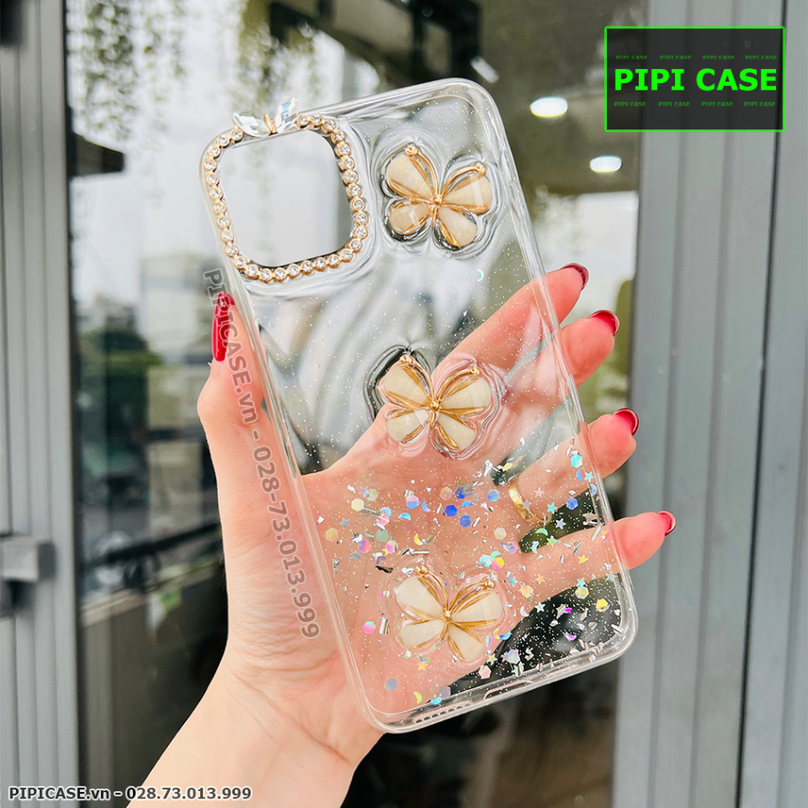Ốp Lưng iPhone 12 - Bow - Vàng