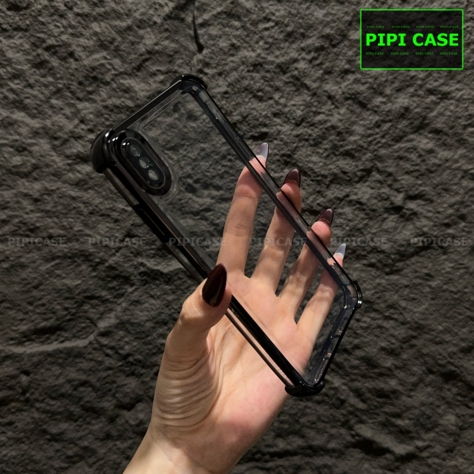 Ốp Lưng iPhone XS Max - Gu - Đen
