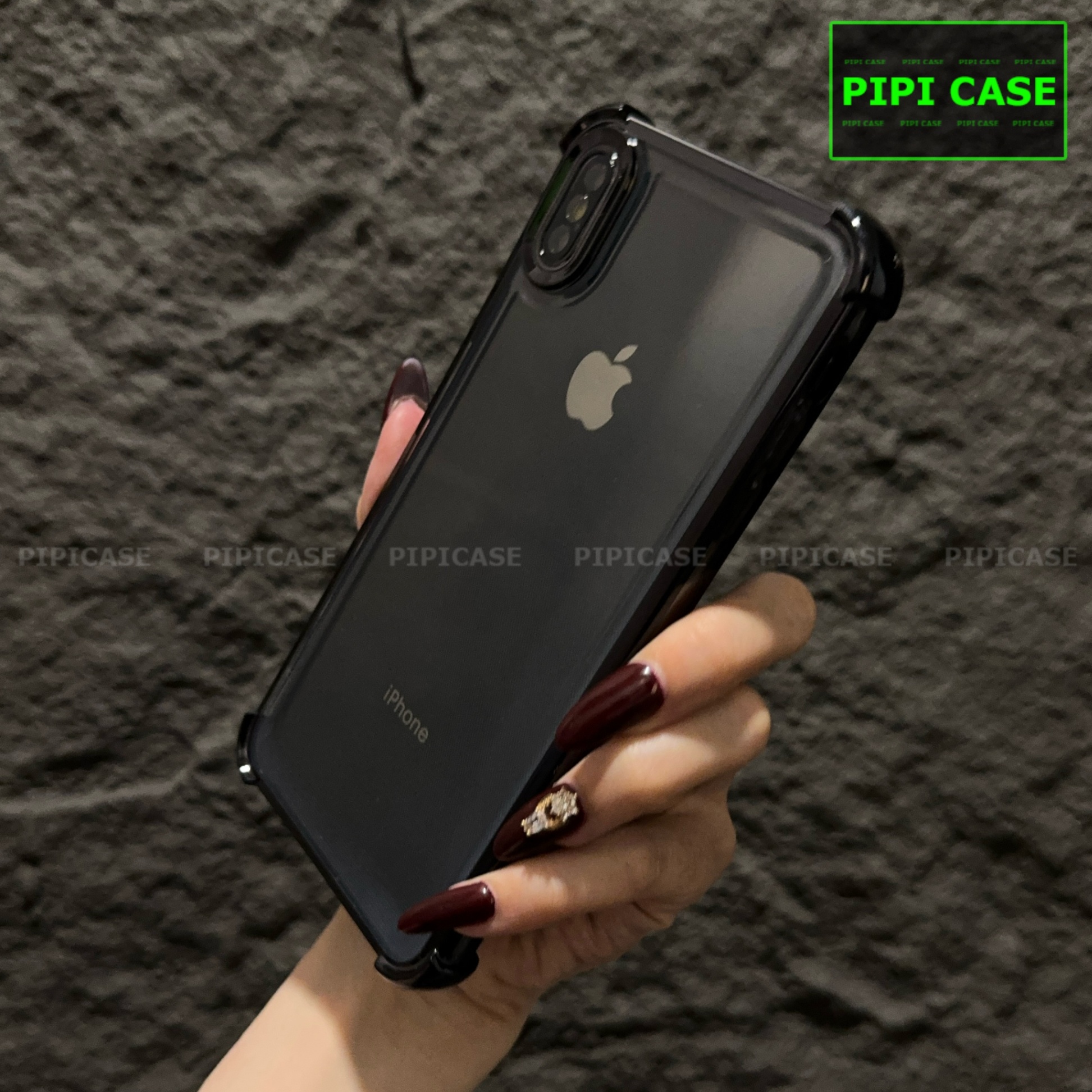 Ốp Lưng iPhone XS Max - Gu - Đen