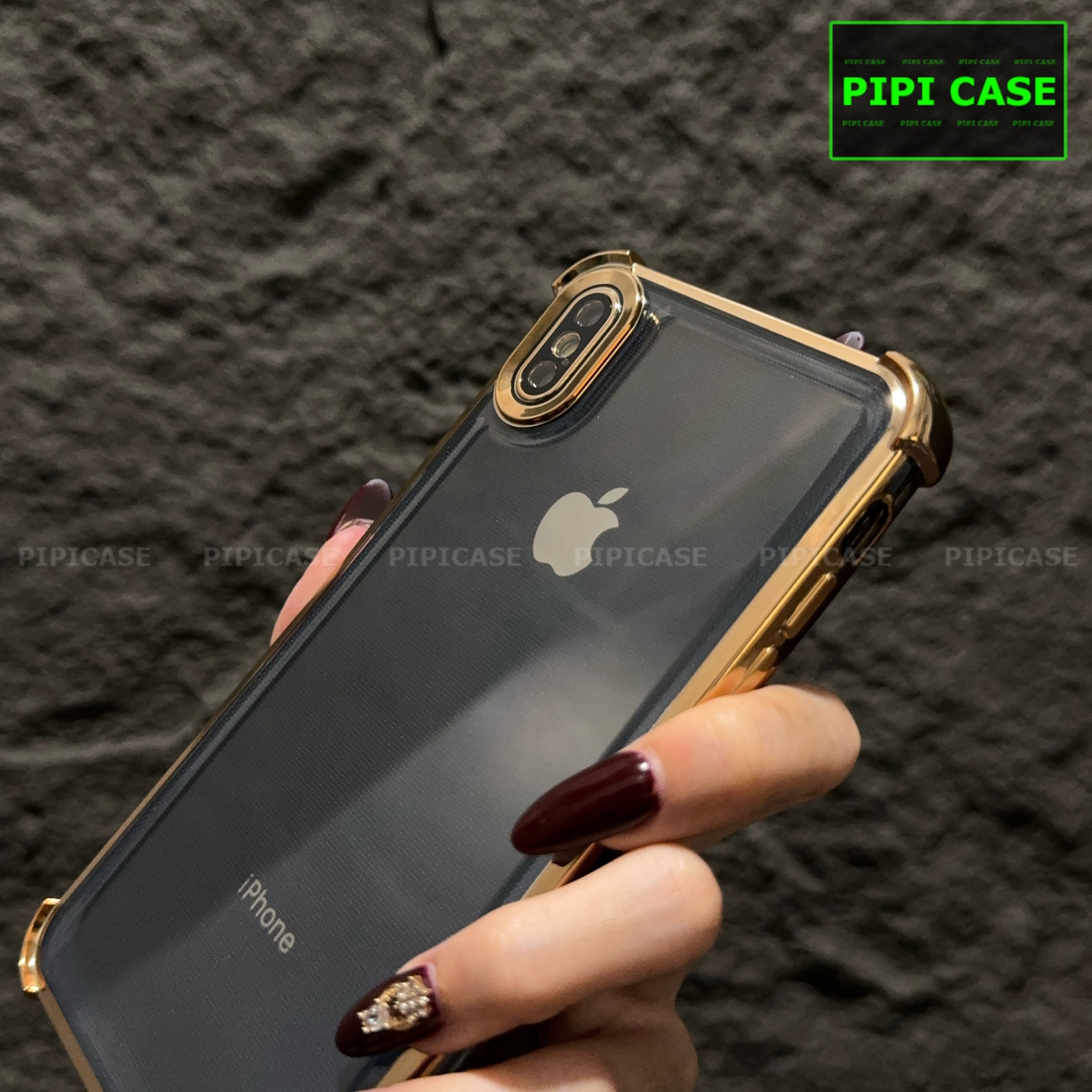 Ốp Lưng iPhone XS Max - Gu - Vàng