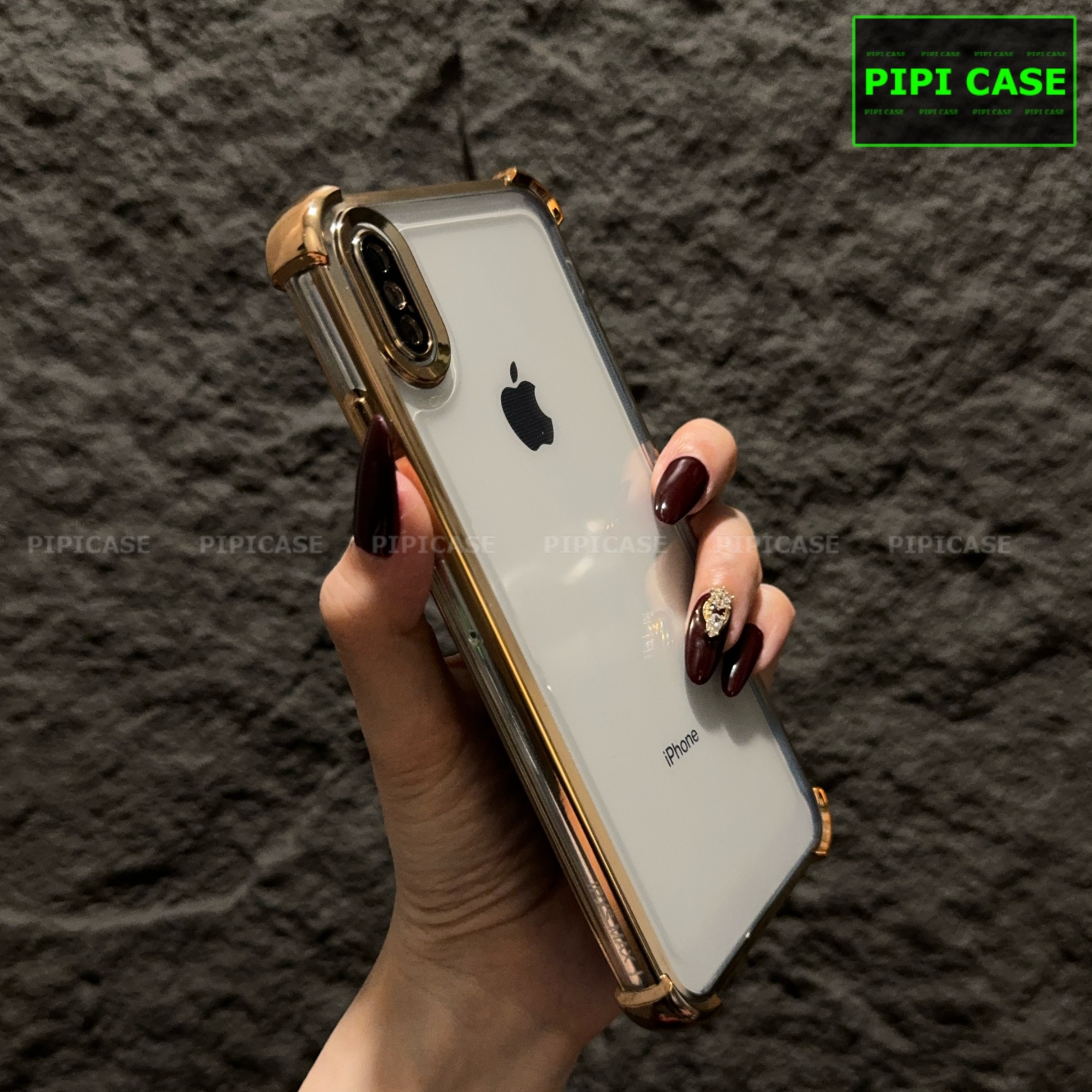Ốp Lưng iPhone XS Max - Gu - Vàng