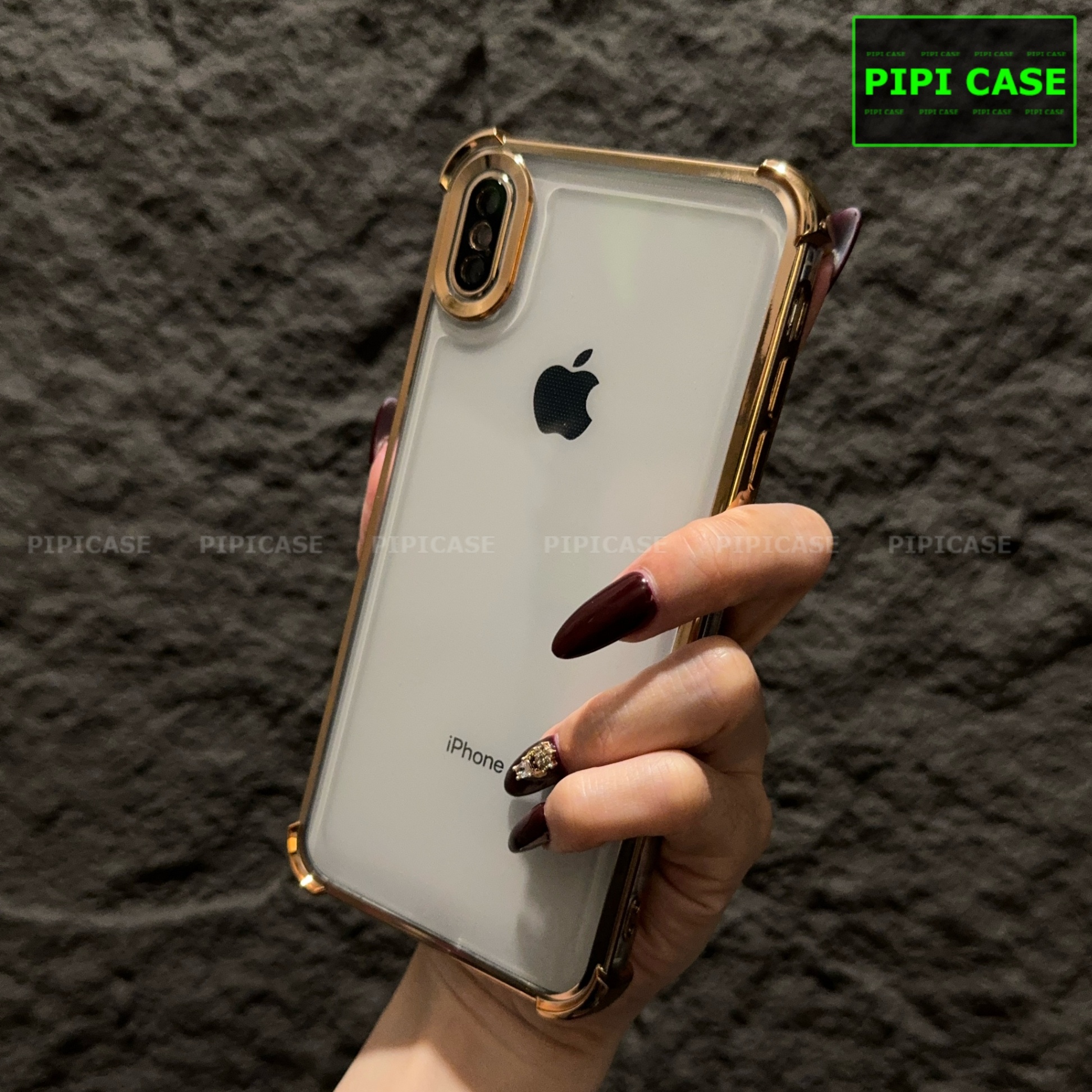 Ốp Lưng iPhone XS Max - Gu - Vàng