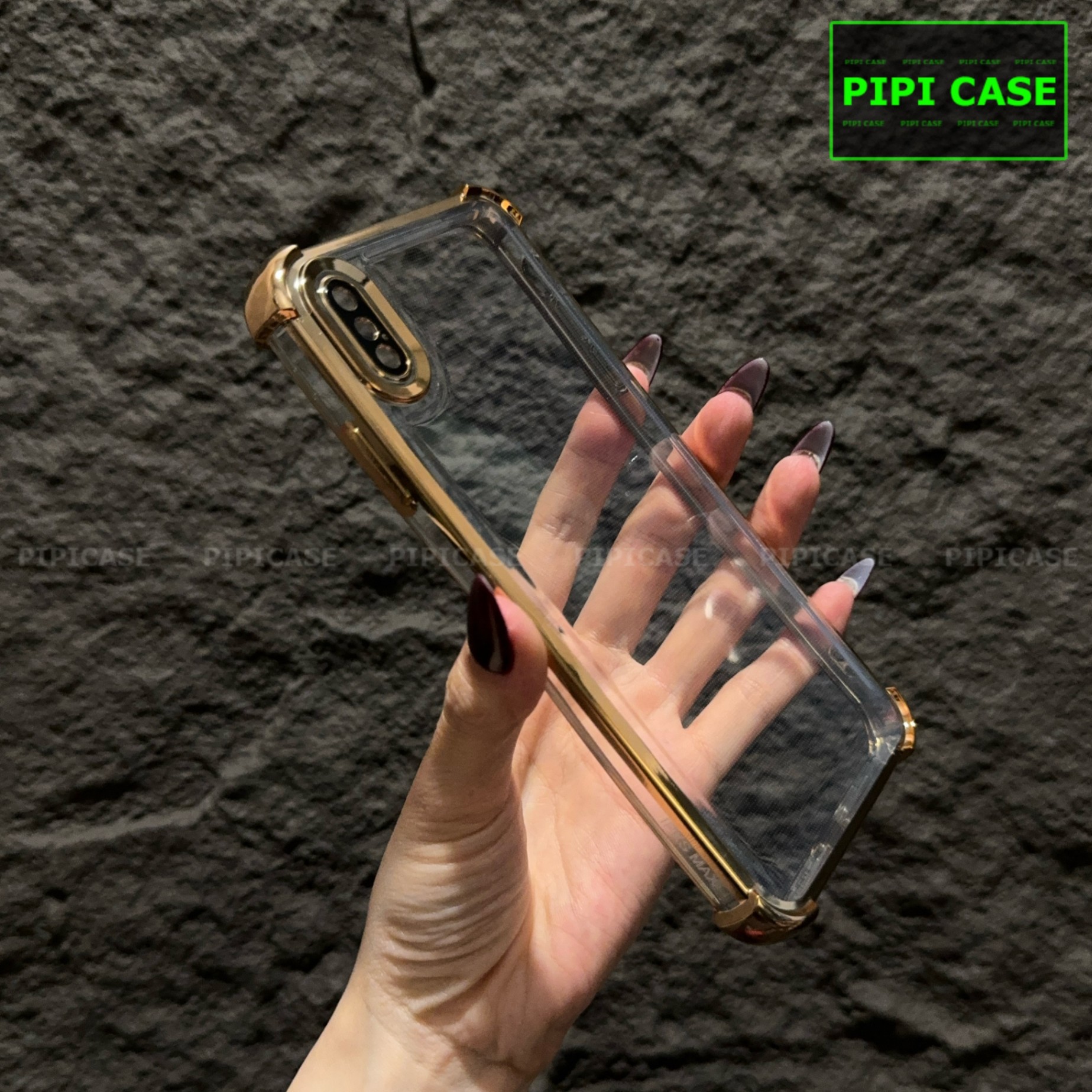 Ốp Lưng iPhone XS Max - Gu - Vàng