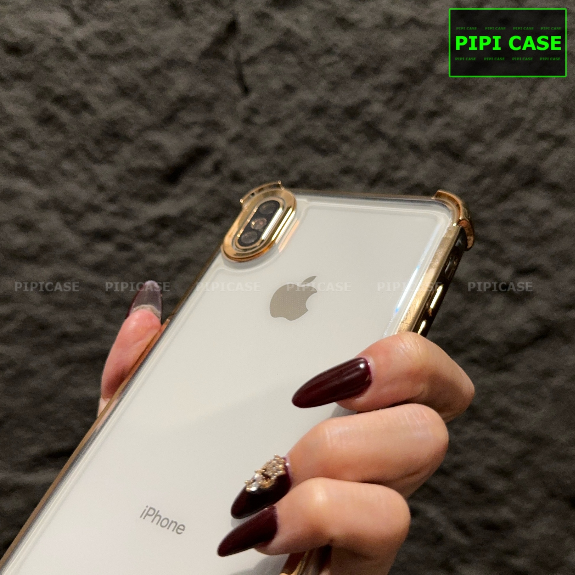 Ốp Lưng iPhone XS Max - Gu - Vàng