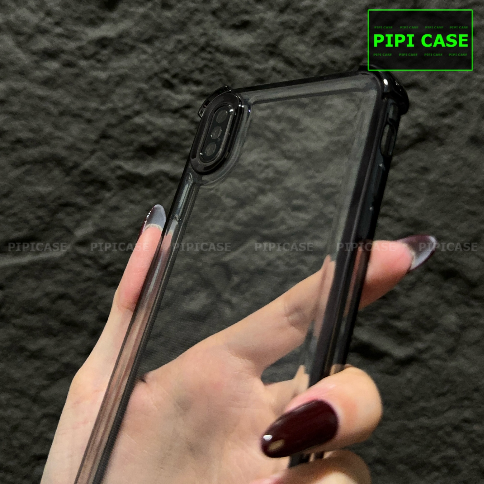 Ốp Lưng iPhone XS Max - Gu - Đen