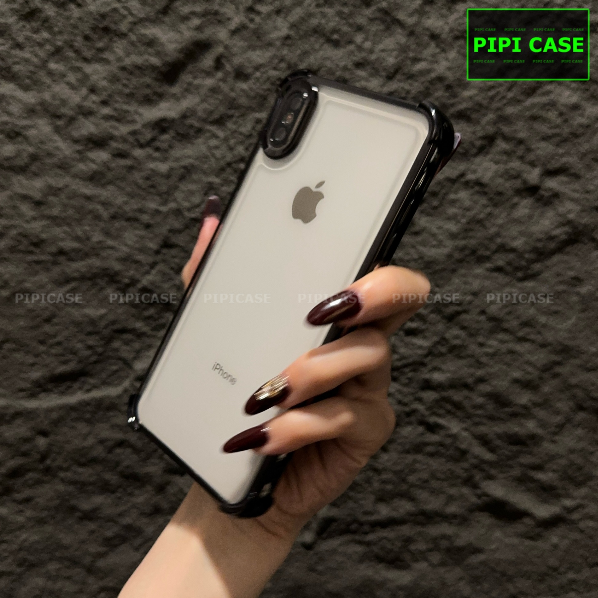 Ốp Lưng iPhone XS Max - Gu - Đen