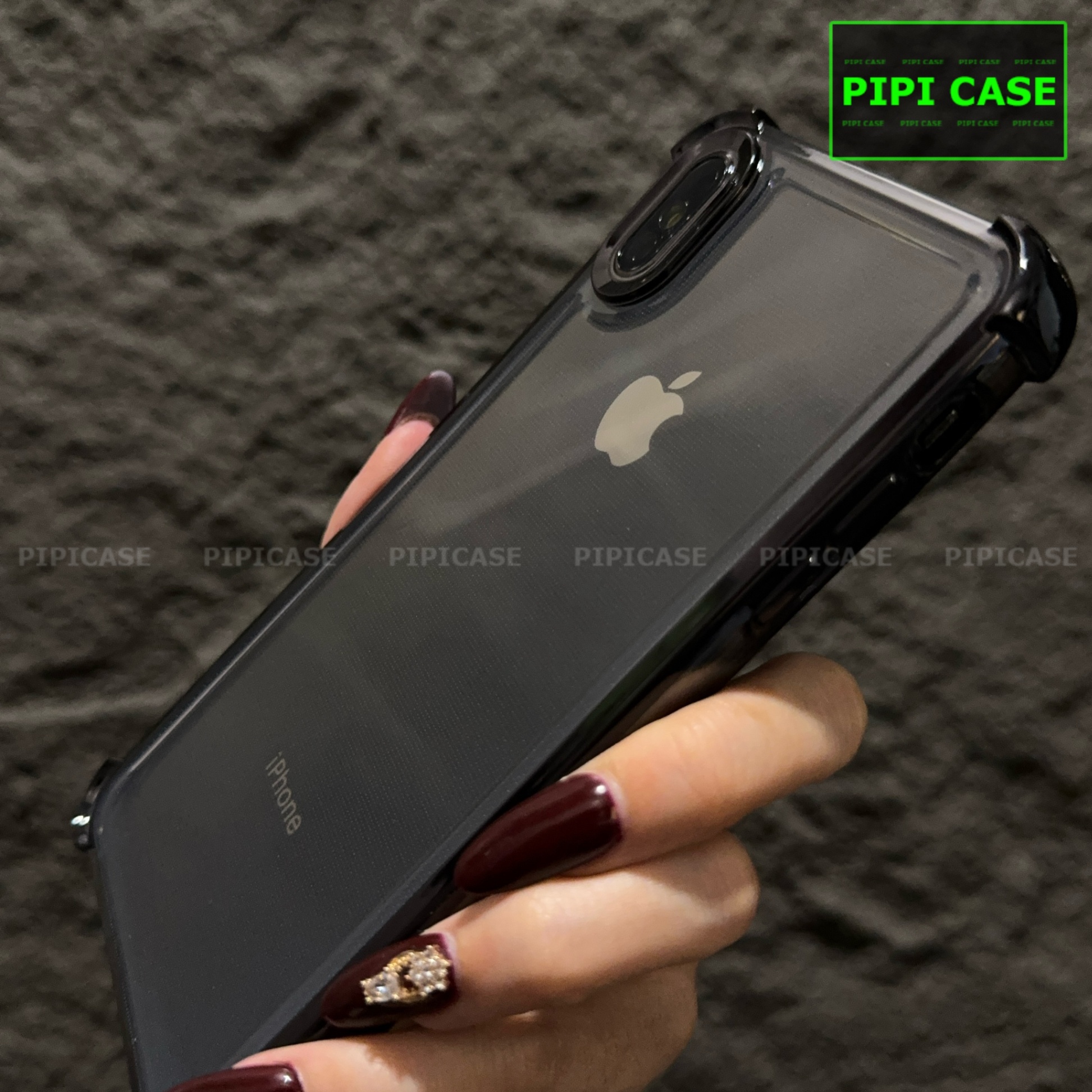 Ốp Lưng iPhone XS Max - Gu - Đen