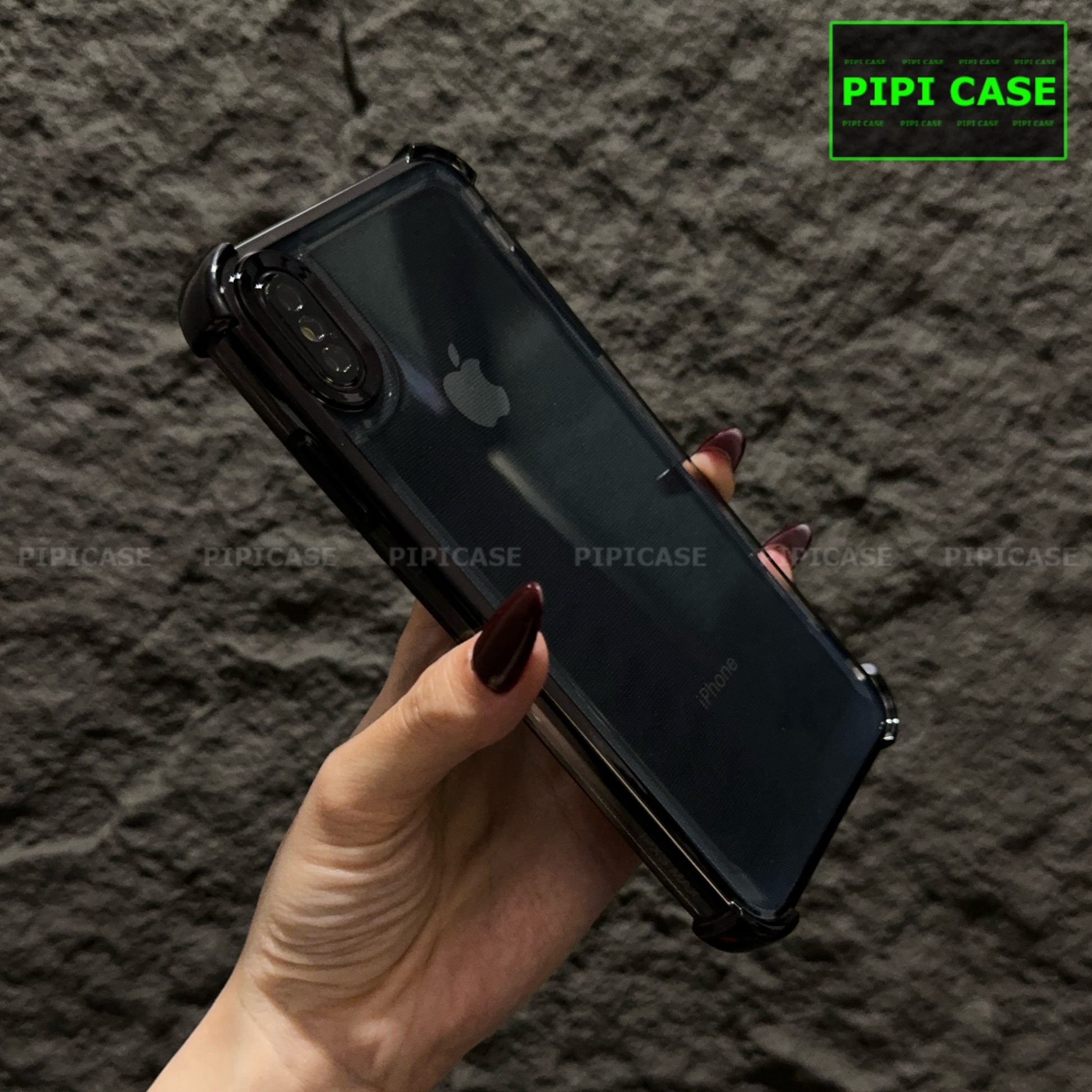 Ốp Lưng iPhone XS Max - Gu - Đen