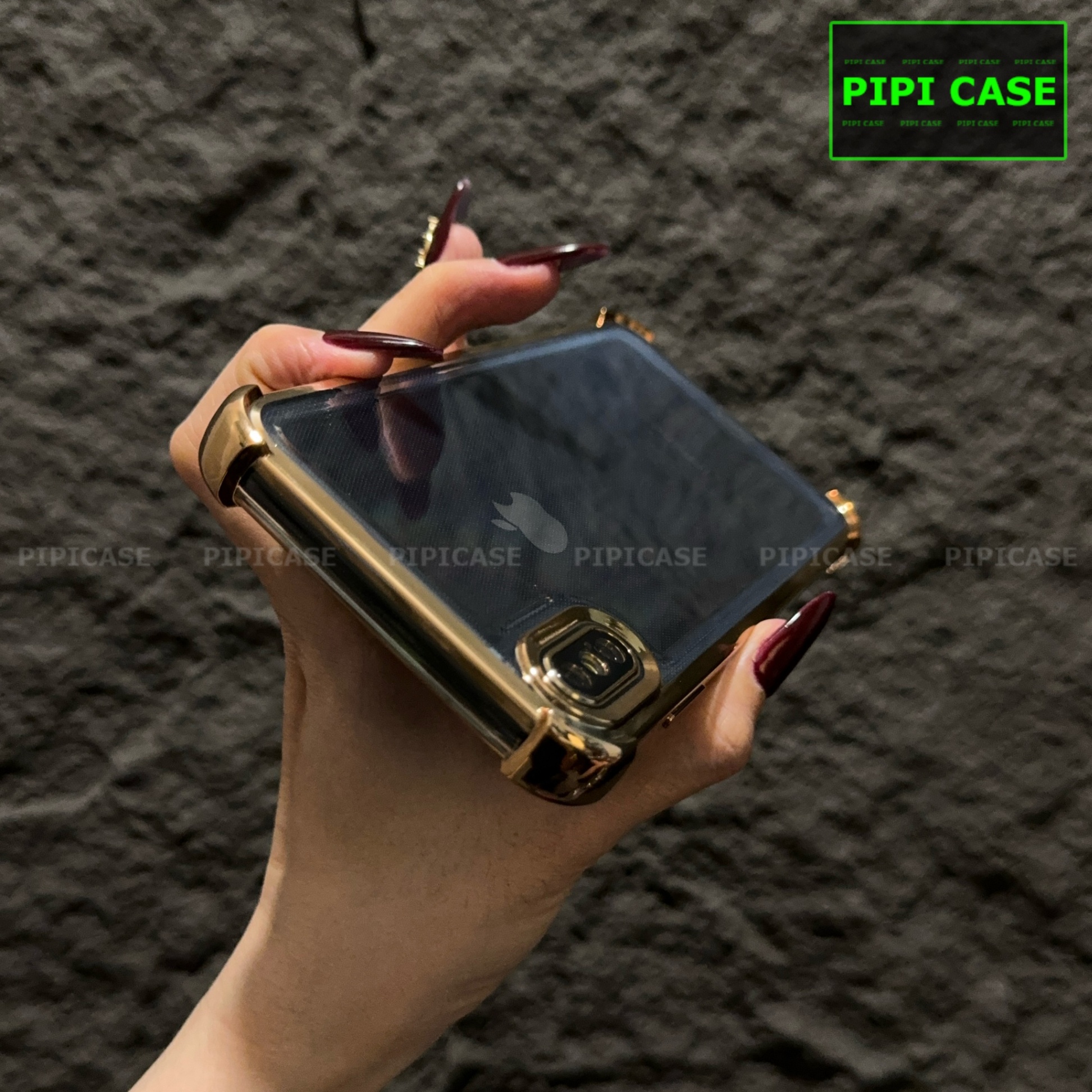 Ốp Lưng iPhone XS Max - Gu - Vàng