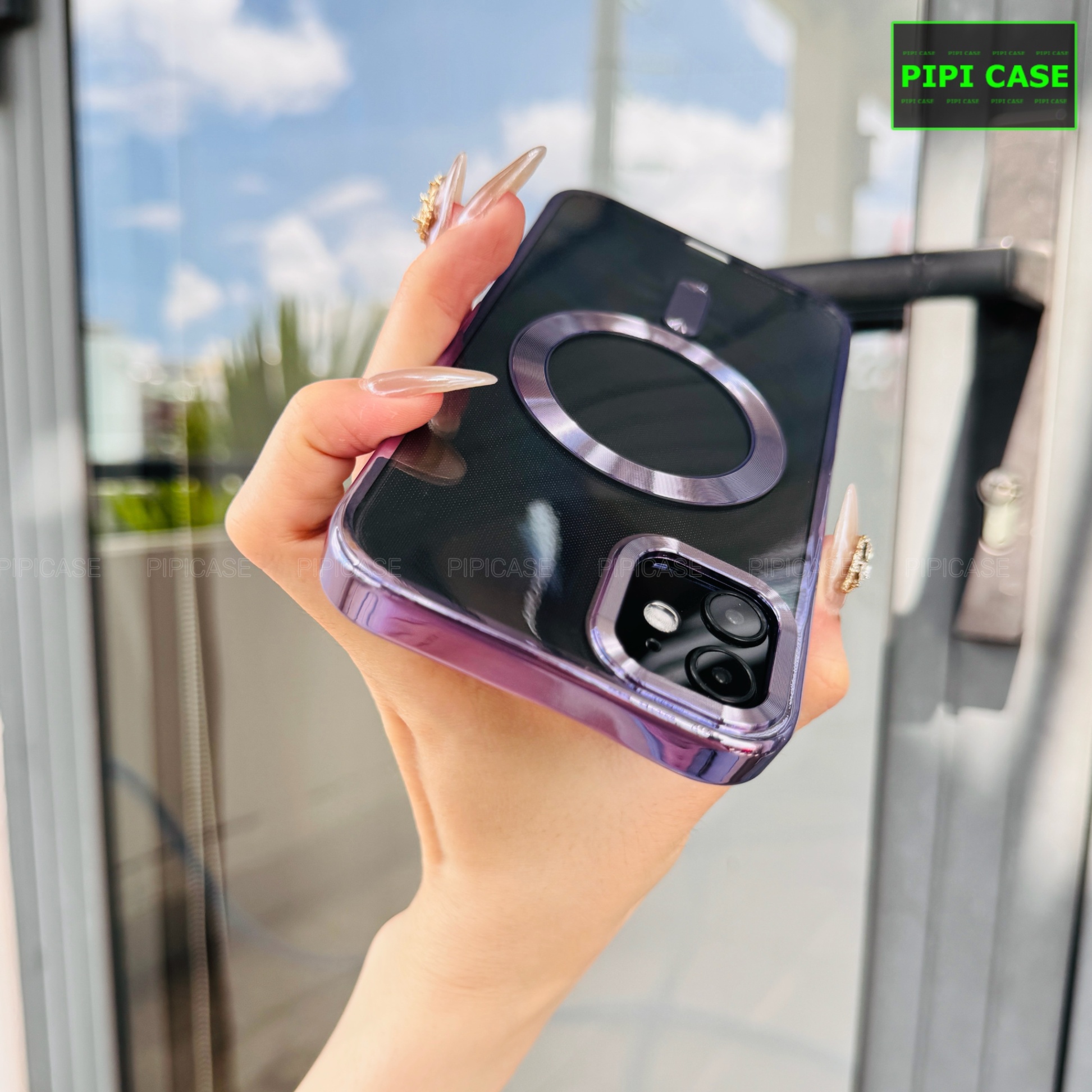 Ốp Lưng iPhone 12 - Ticker - Tím
