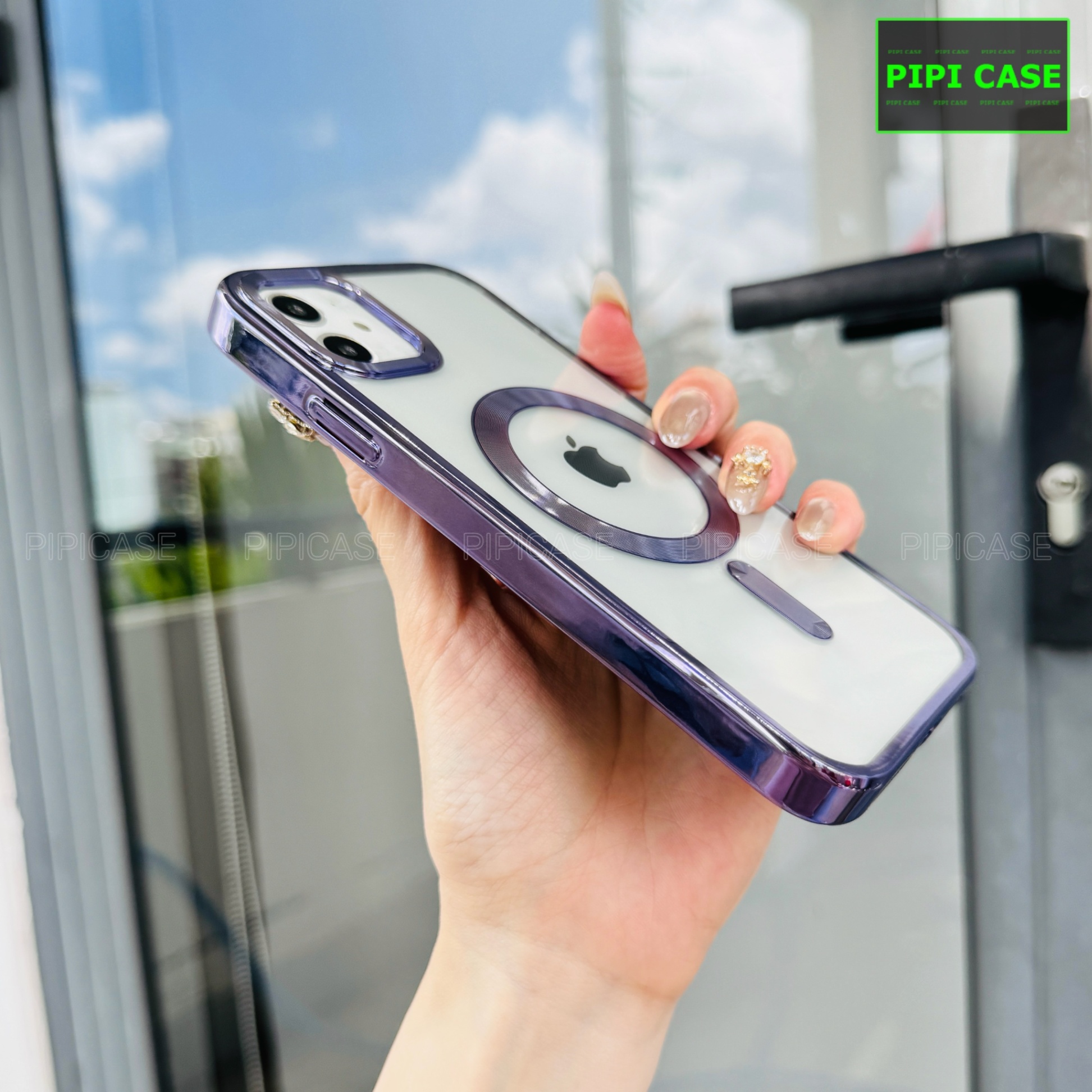 Ốp Lưng iPhone 12 - Ticker - Tím