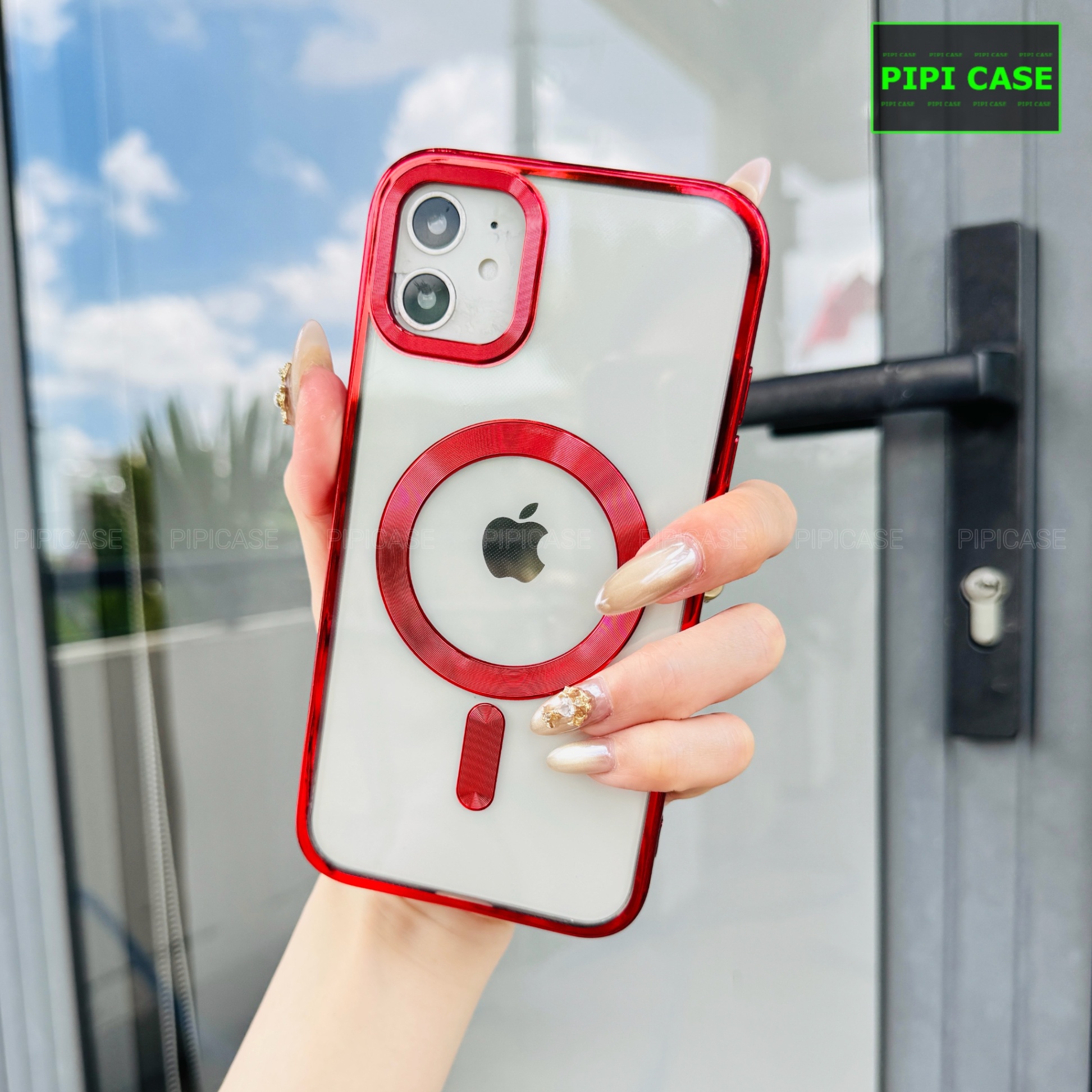Ốp Lưng iPhone 12 - Ticker - Đỏ