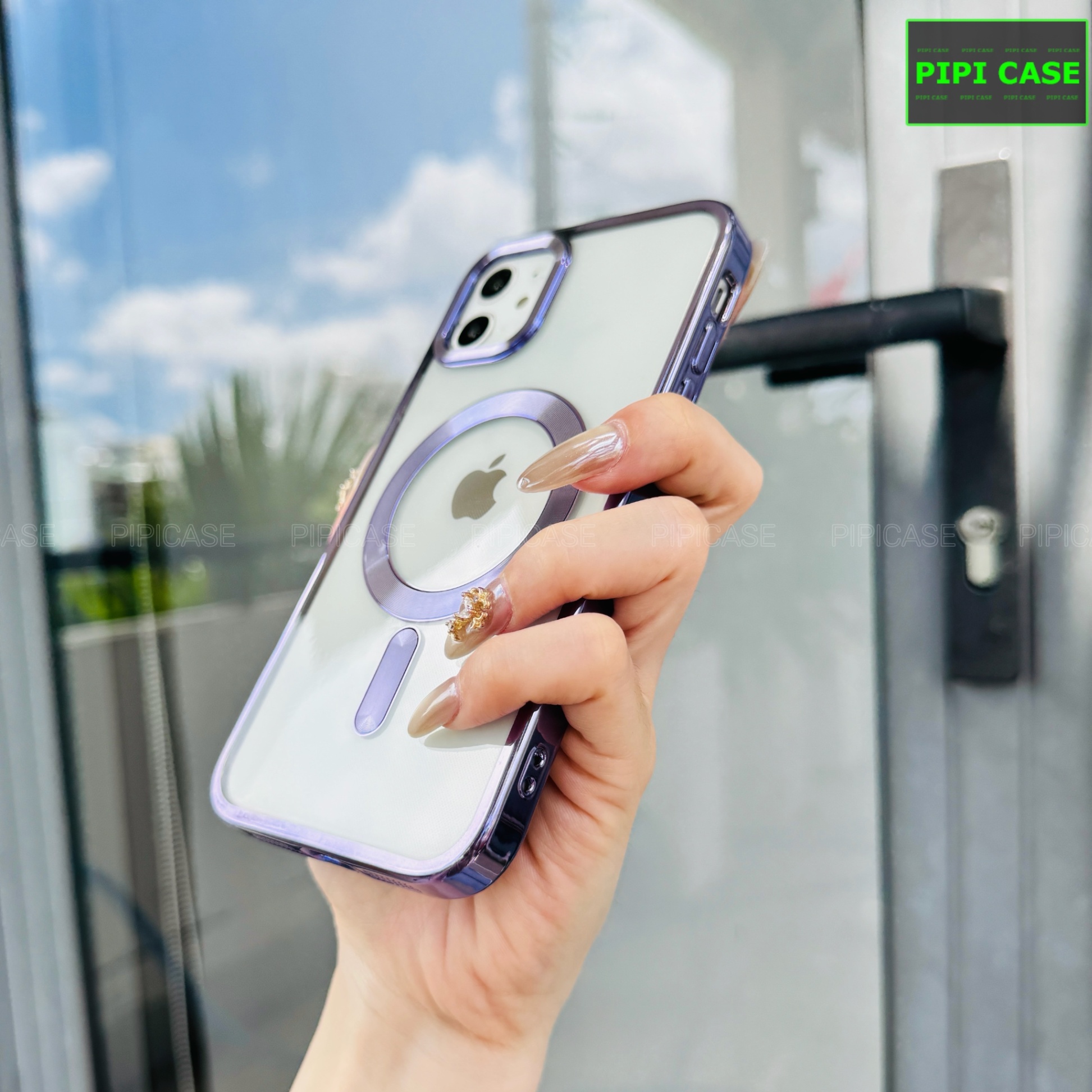 Ốp Lưng iPhone 12 - Ticker - Tím