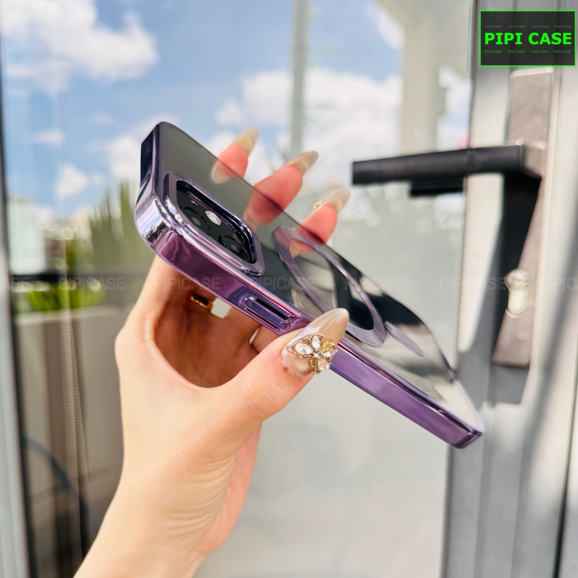 Ốp Lưng iPhone 12 - Ticker - Tím