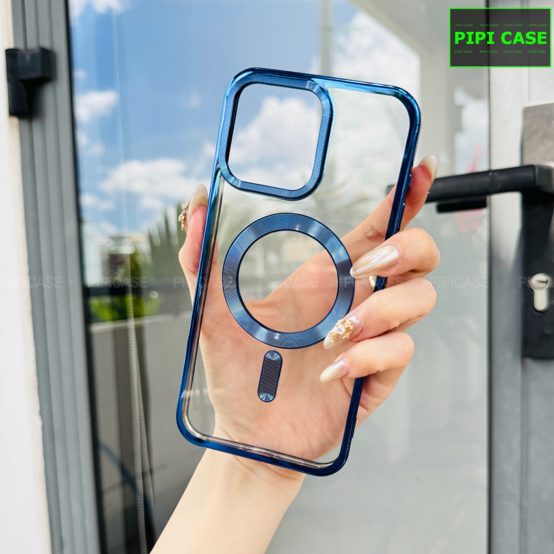 Ốp Lưng iPhone 16 Pro Max - Ticker - Xanh Dương