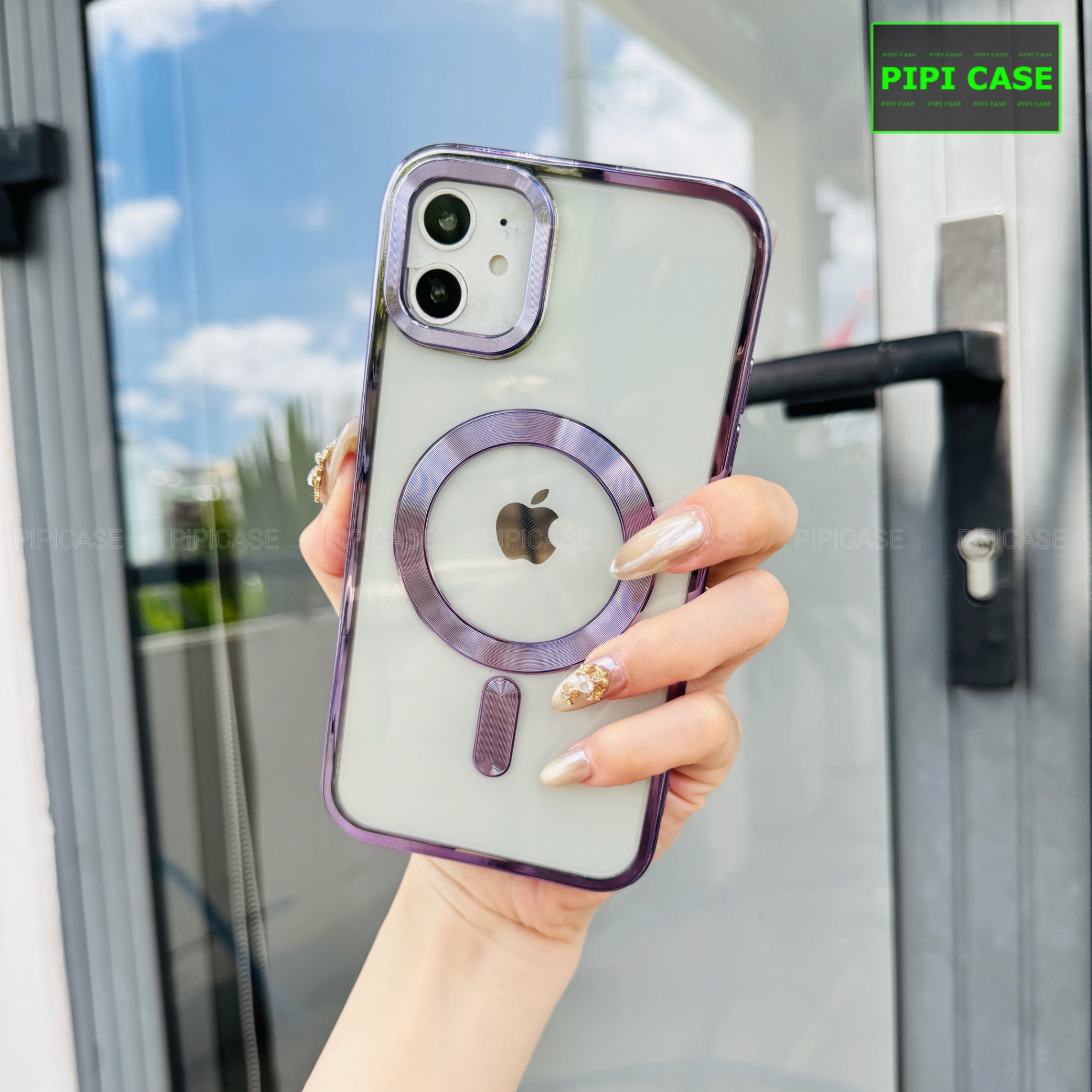 Ốp Lưng iPhone 12 - Ticker - Tím