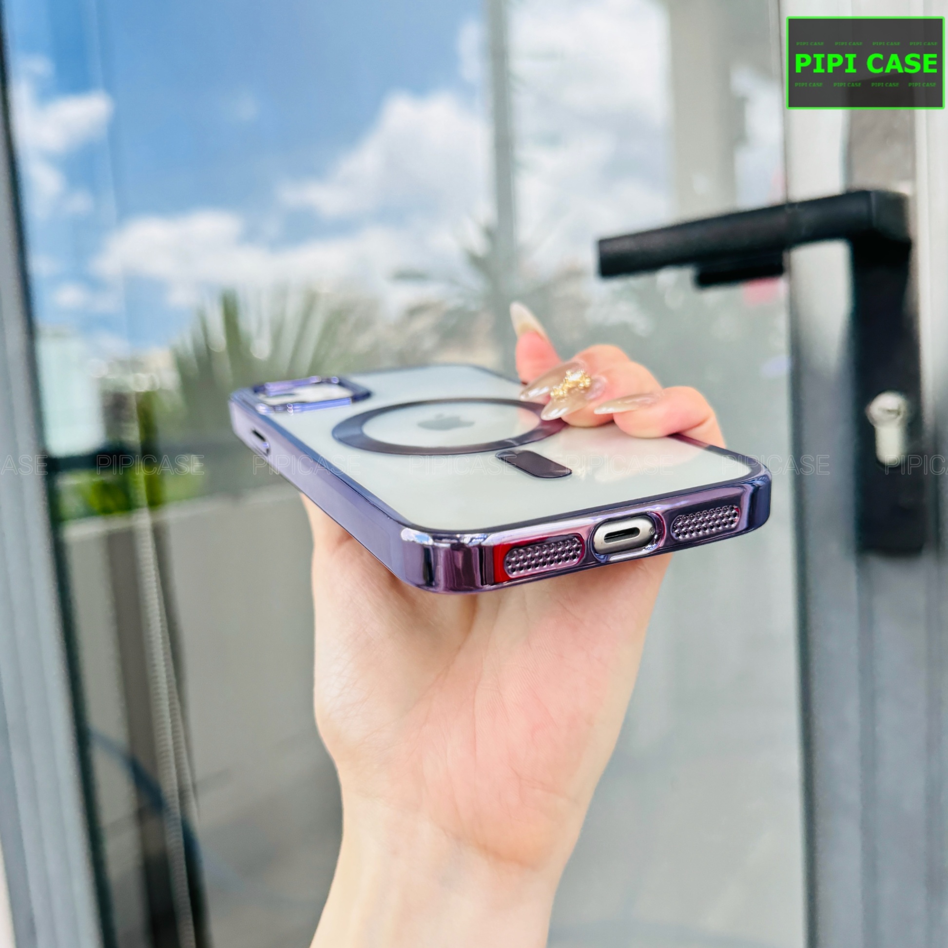 Ốp Lưng iPhone 12 - Ticker - Tím