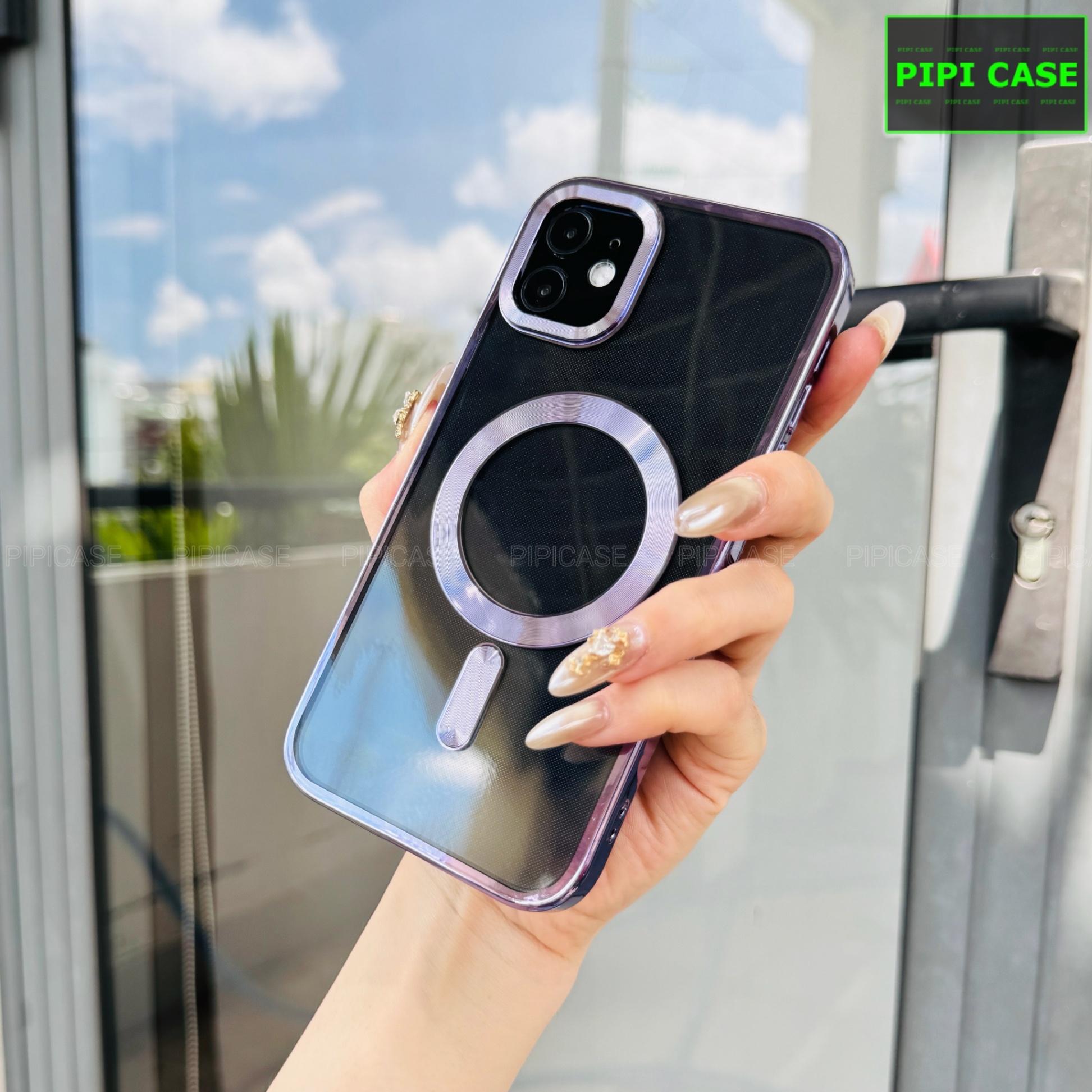 Ốp Lưng iPhone 12 - Ticker - Tím