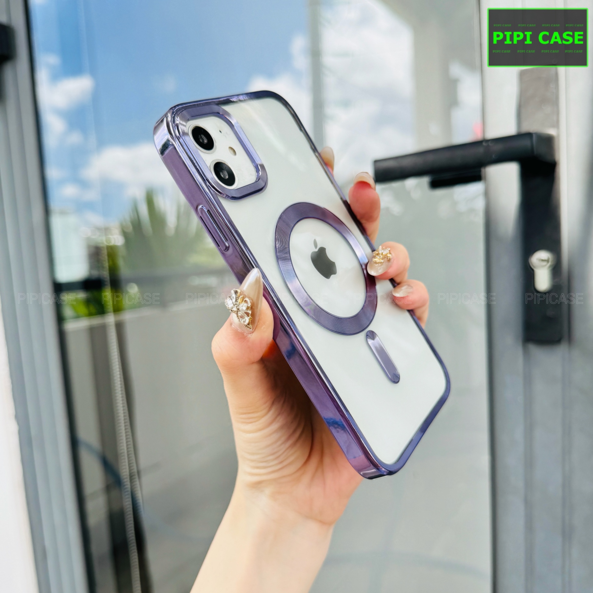 Ốp Lưng iPhone 12 - Ticker - Tím
