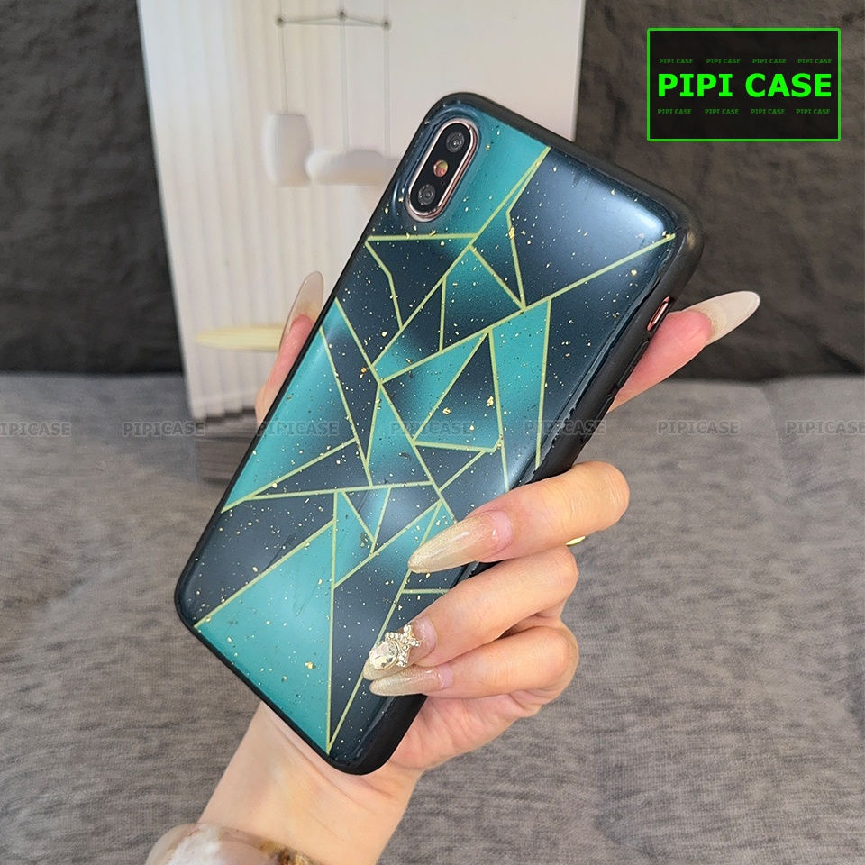 Ốp Lưng iPhone XS Max - Ngôi Sao - Xanh