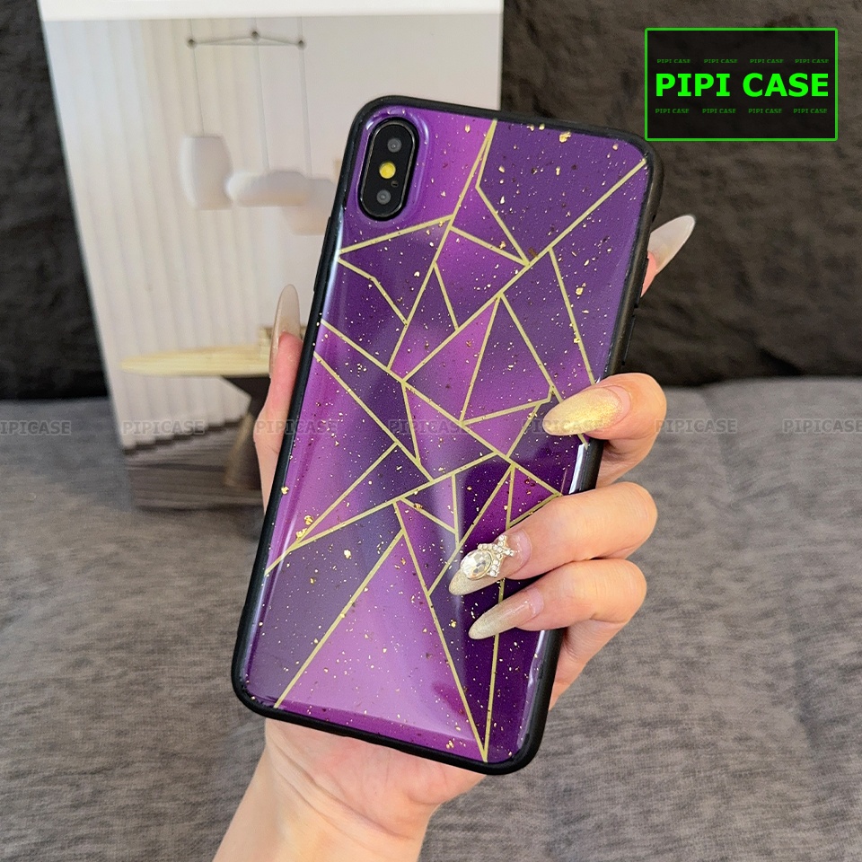 Ốp Lưng iPhone XS Max - Ngôi Sao - Tím