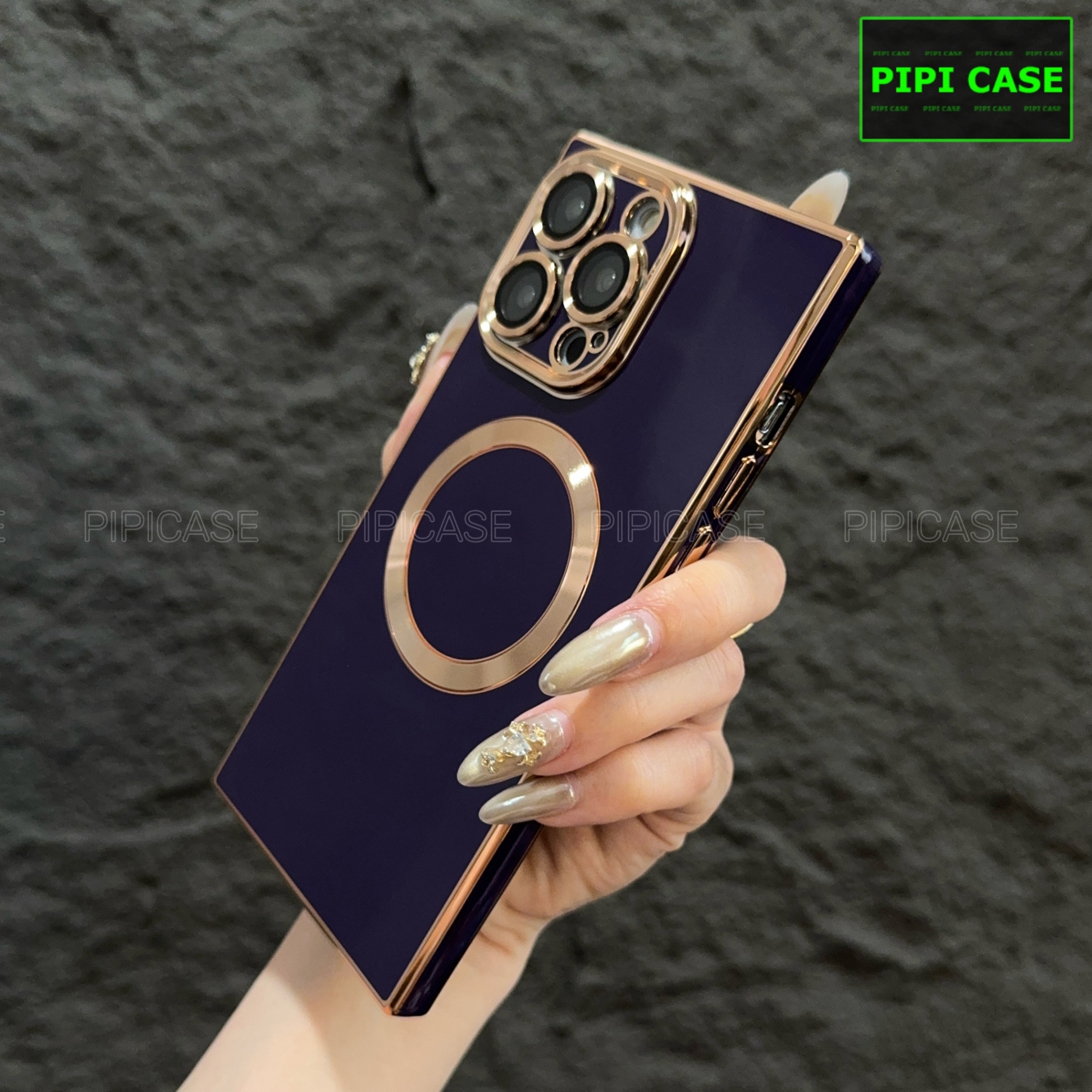 Ốp Lưng iPhone 15 Pro Max - Syn - Tím Đậm