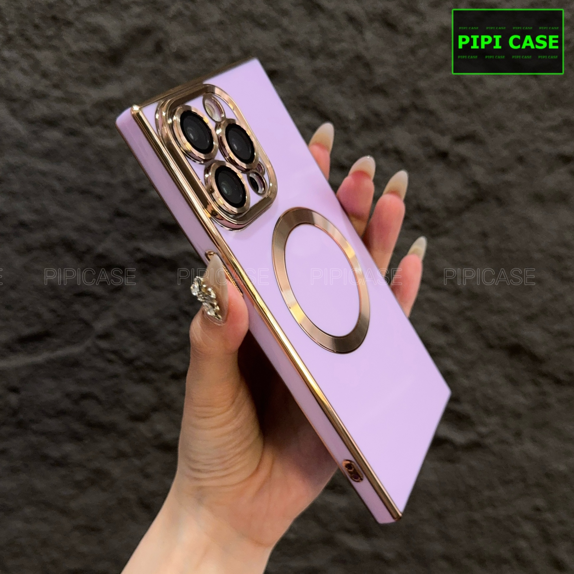 Ốp Lưng iPhone 15 Pro Max - Syn - Tím Nhạt