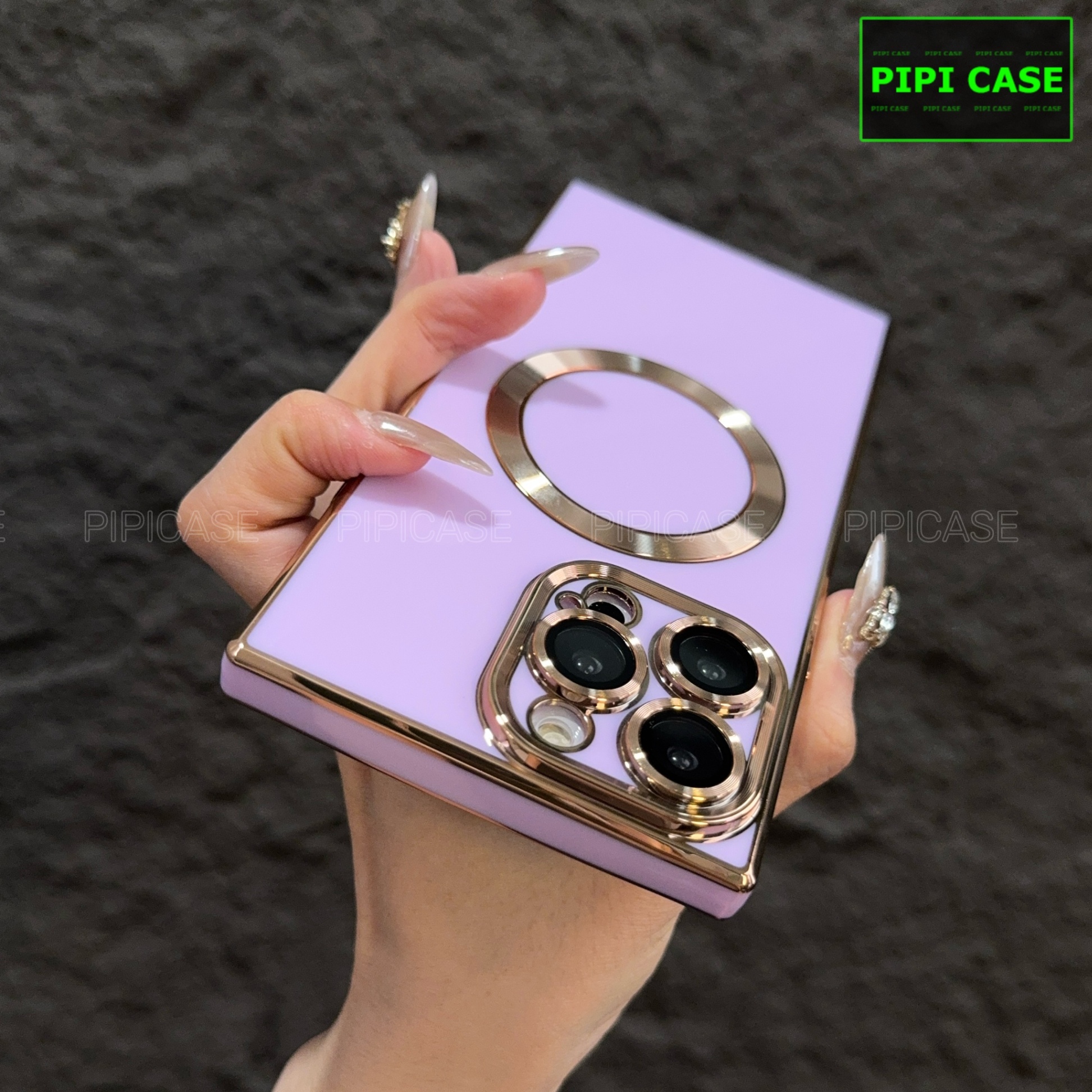 Ốp Lưng iPhone 15 Pro Max - Syn - Tím Nhạt