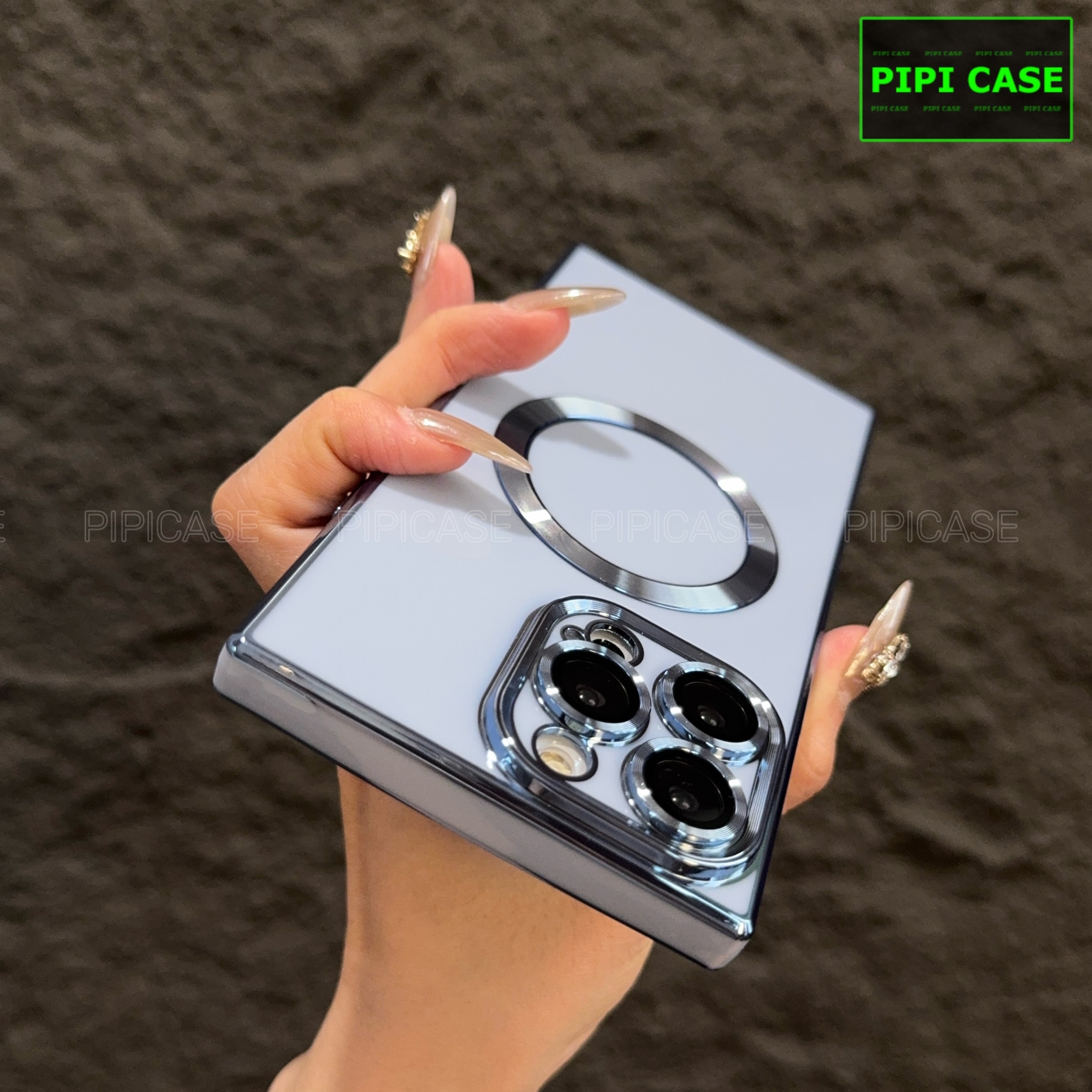 Ốp Lưng iPhone 15 Pro Max - Syn - Xanh Nhạt
