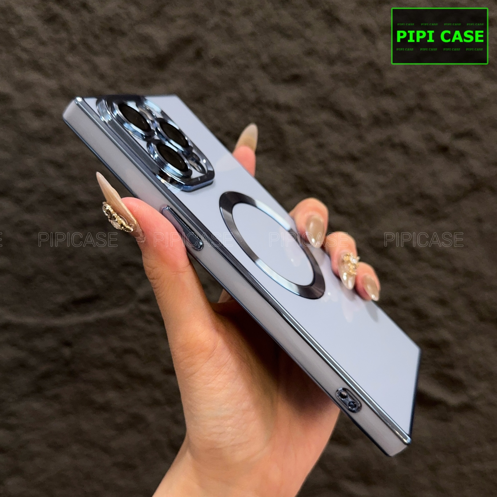 Ốp Lưng iPhone 15 Pro Max - Syn - Xanh Nhạt