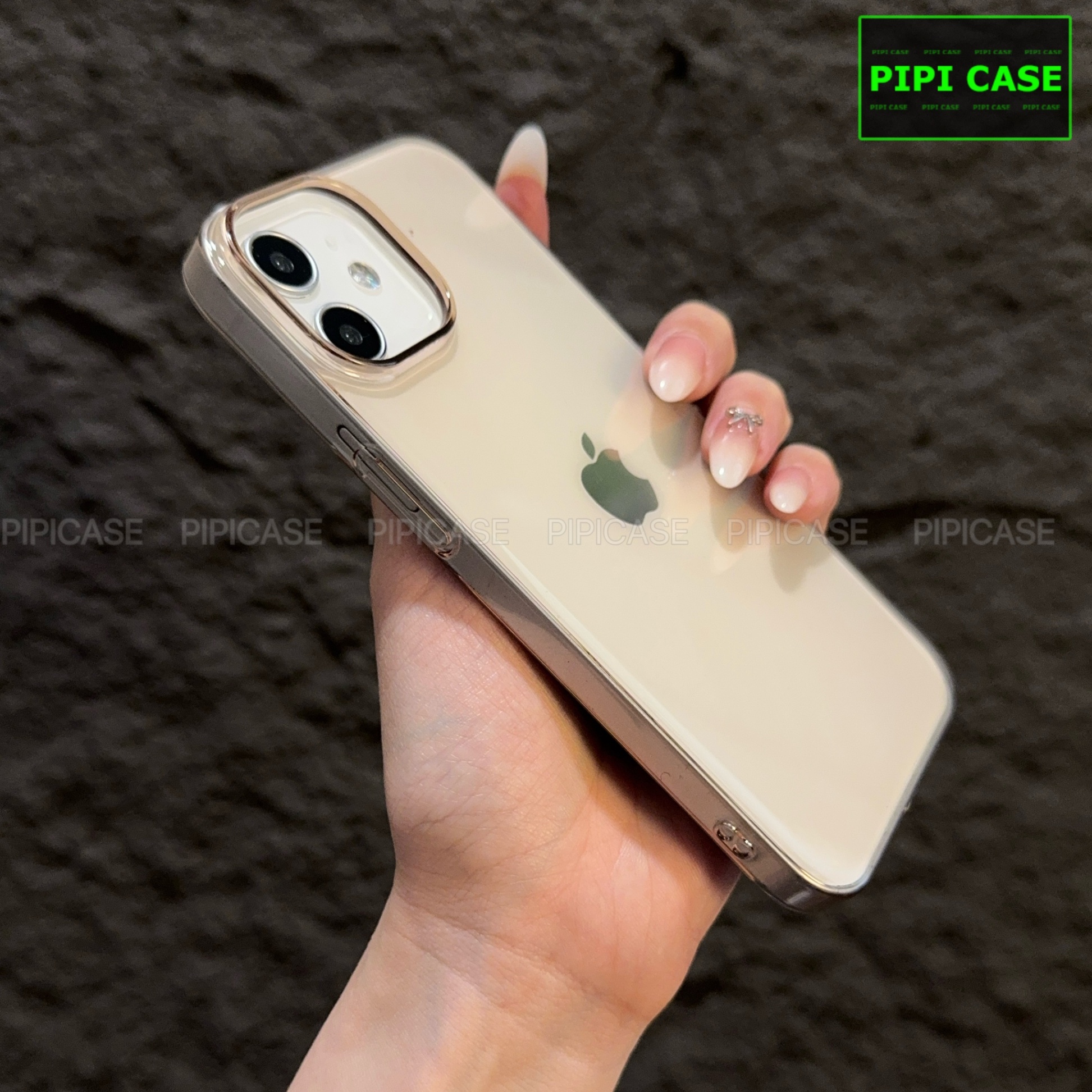Ốp Lưng iPhone 12 - Vic - Hồng