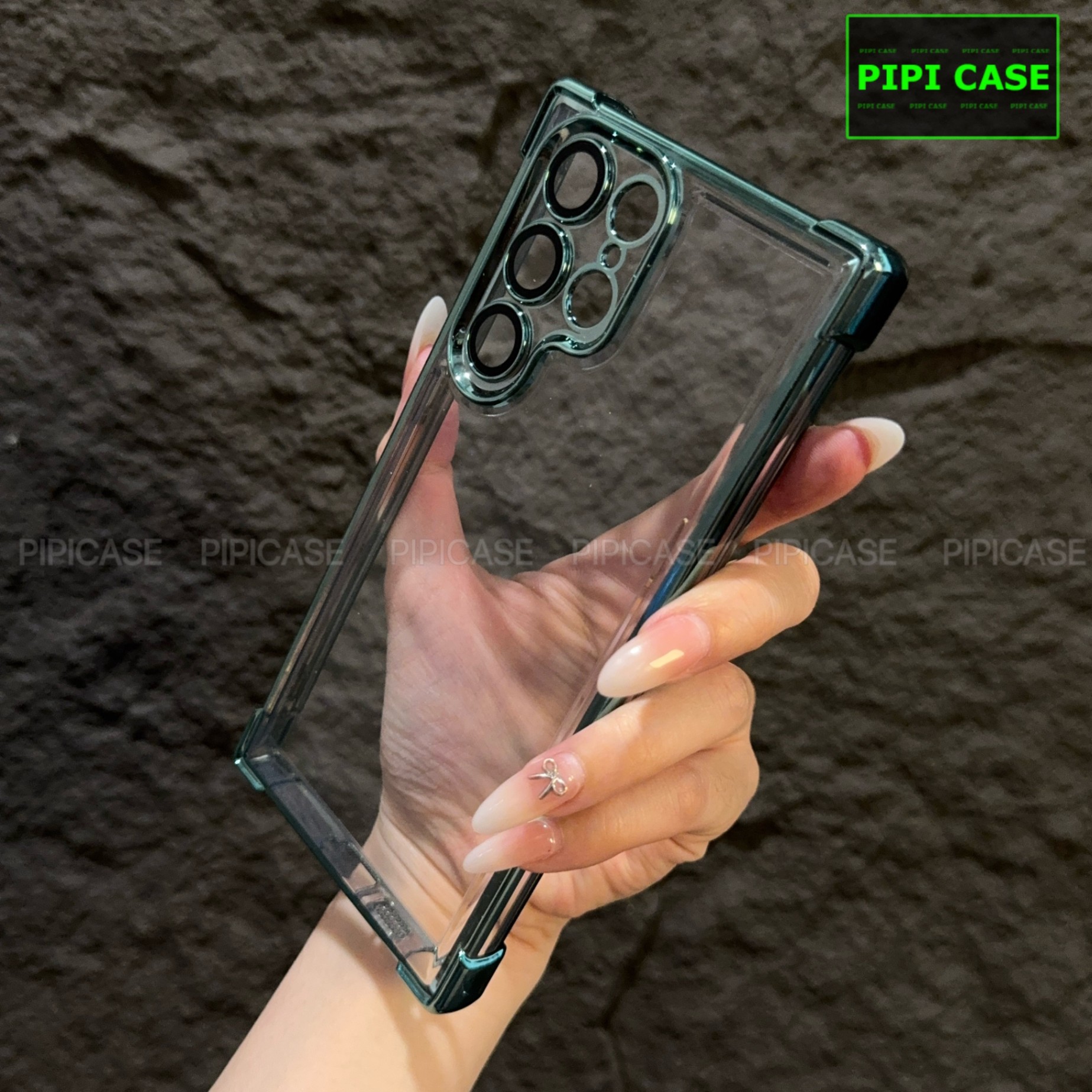 Ốp Lưng Samsung S22 Ultra 5G - Gu - Xanh Lá