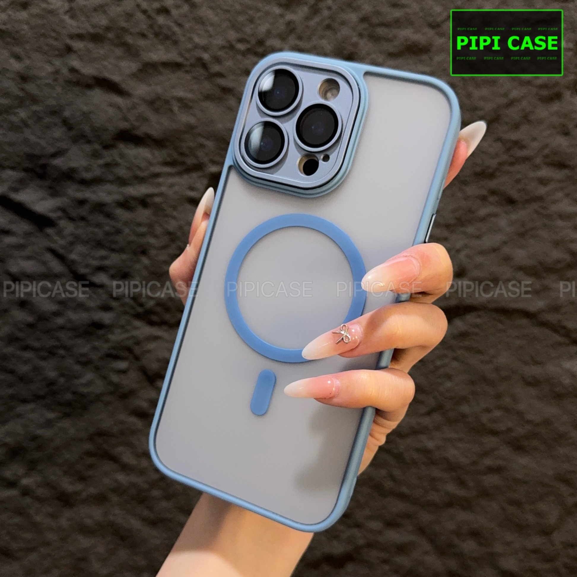 Ốp Lưng iPhone 14 Pro Max - Kao - Xanh Nhạt