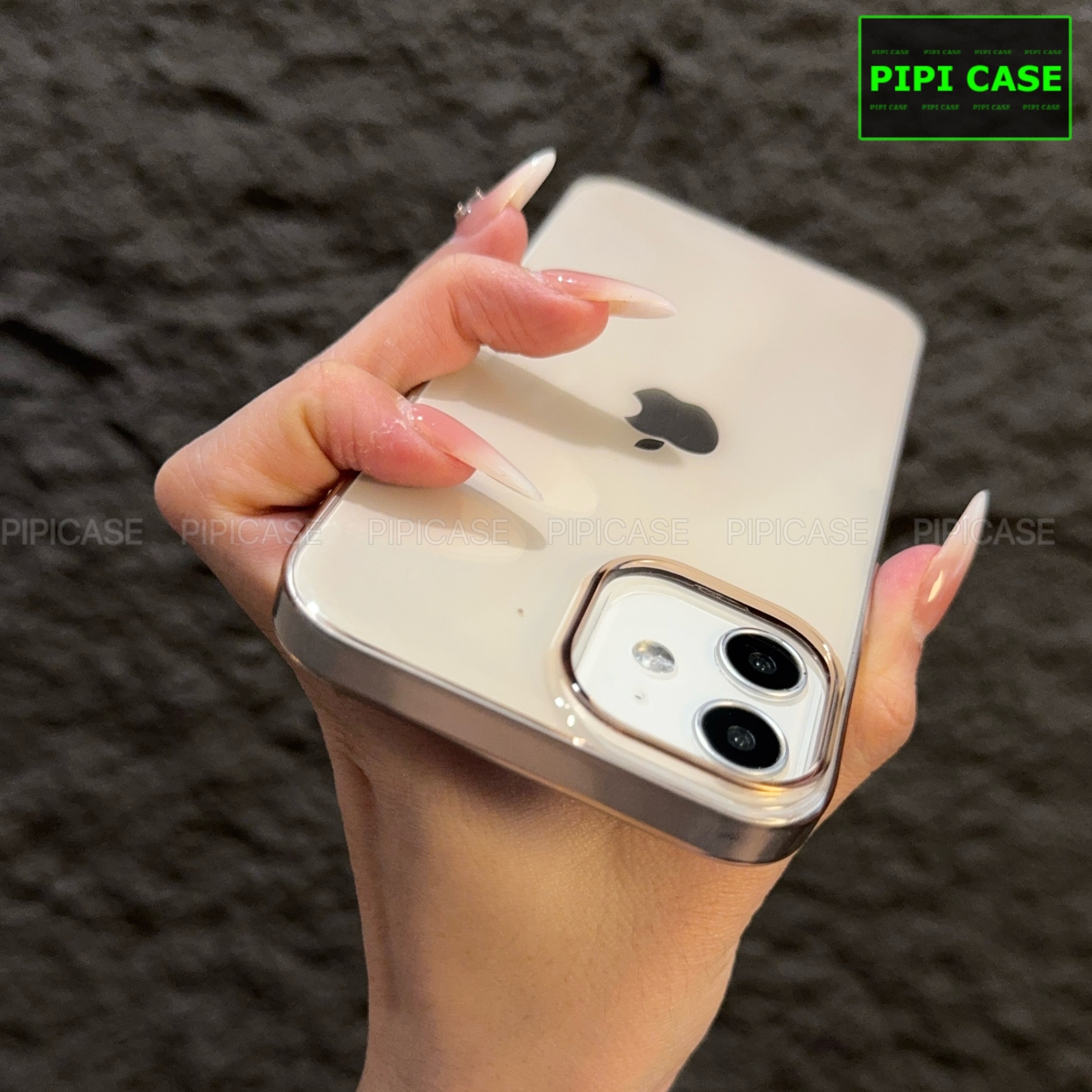 Ốp Lưng iPhone 12 - Vic - Hồng
