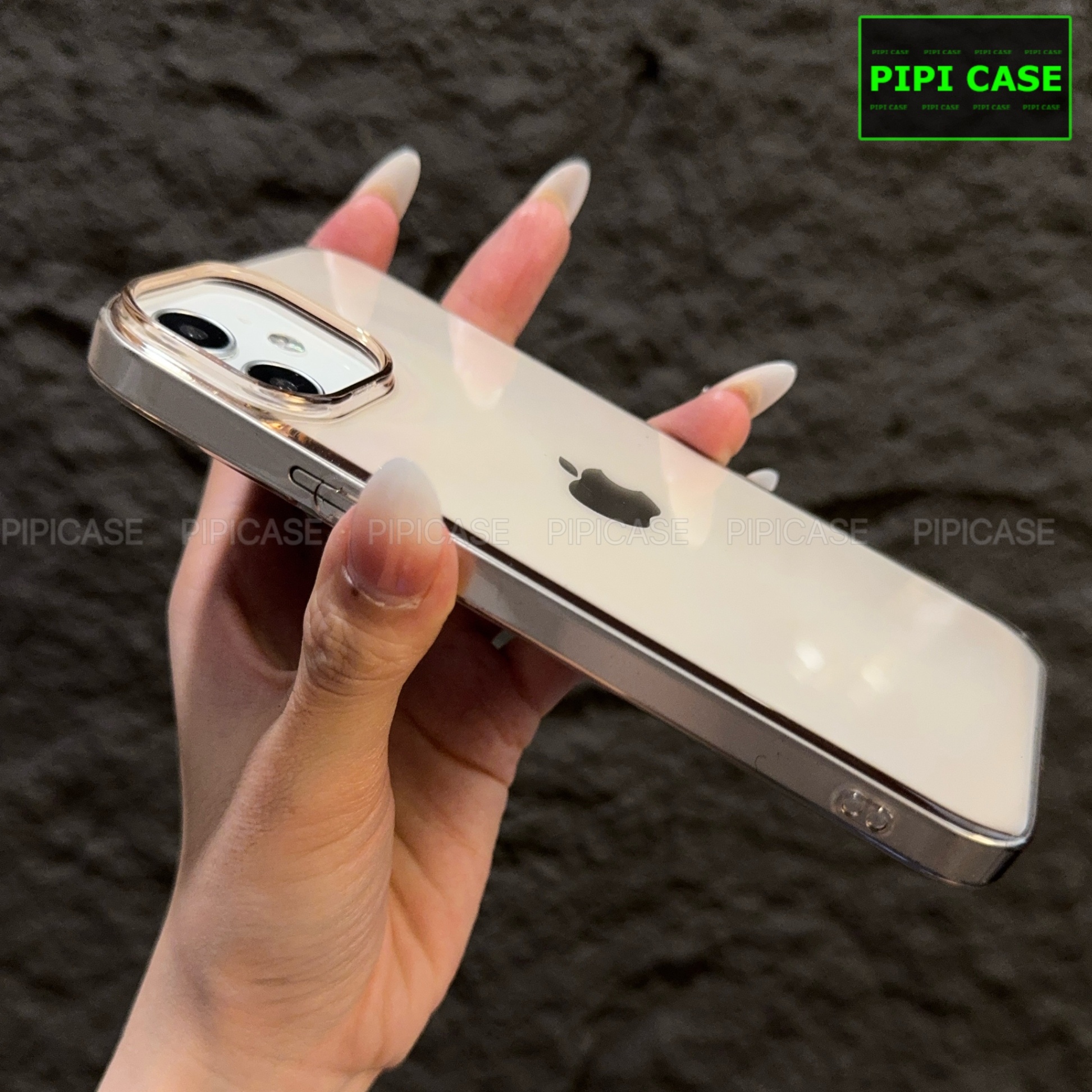 Ốp Lưng iPhone 12 - Vic - Hồng