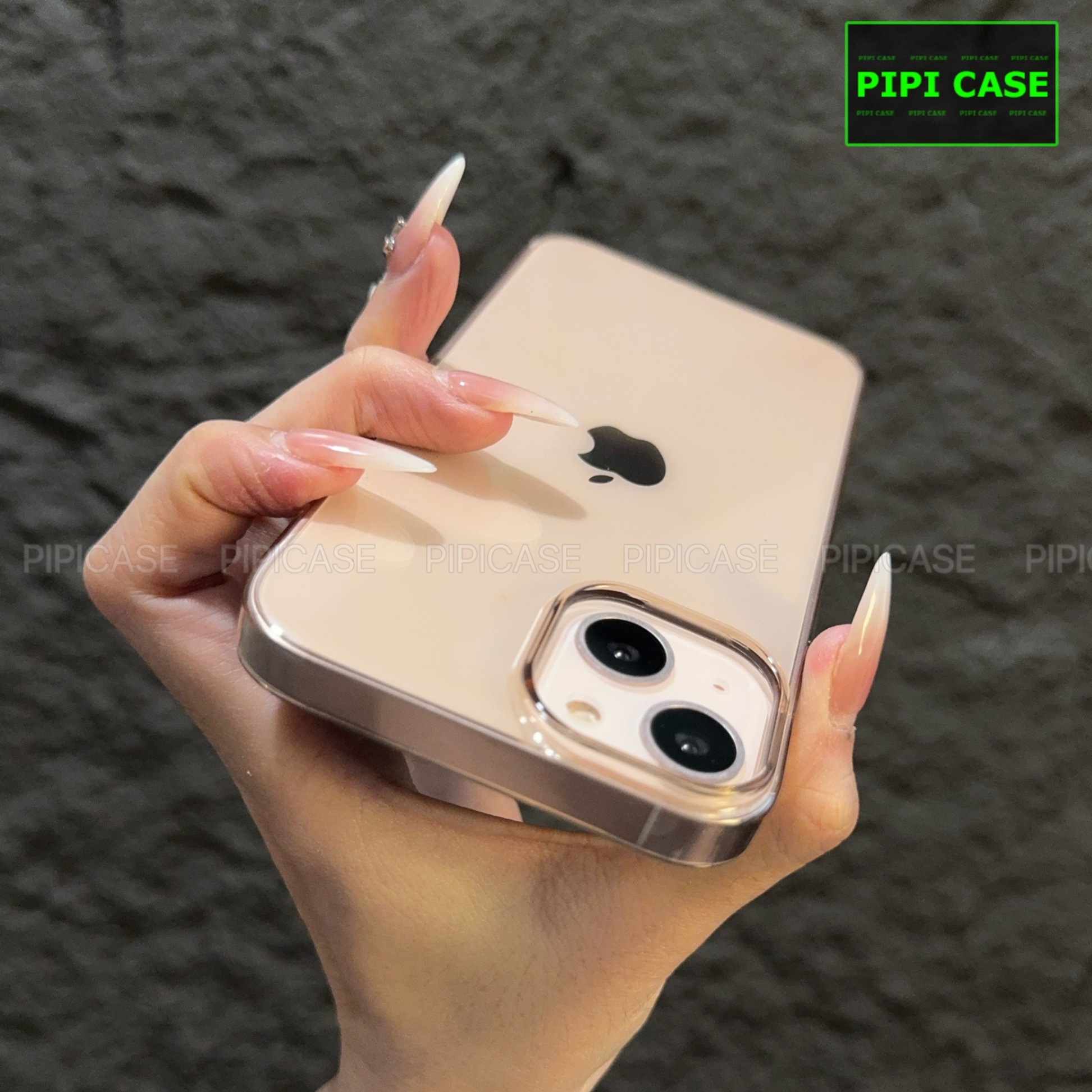 Ốp Lưng iPhone 13 - Vic - Hồng