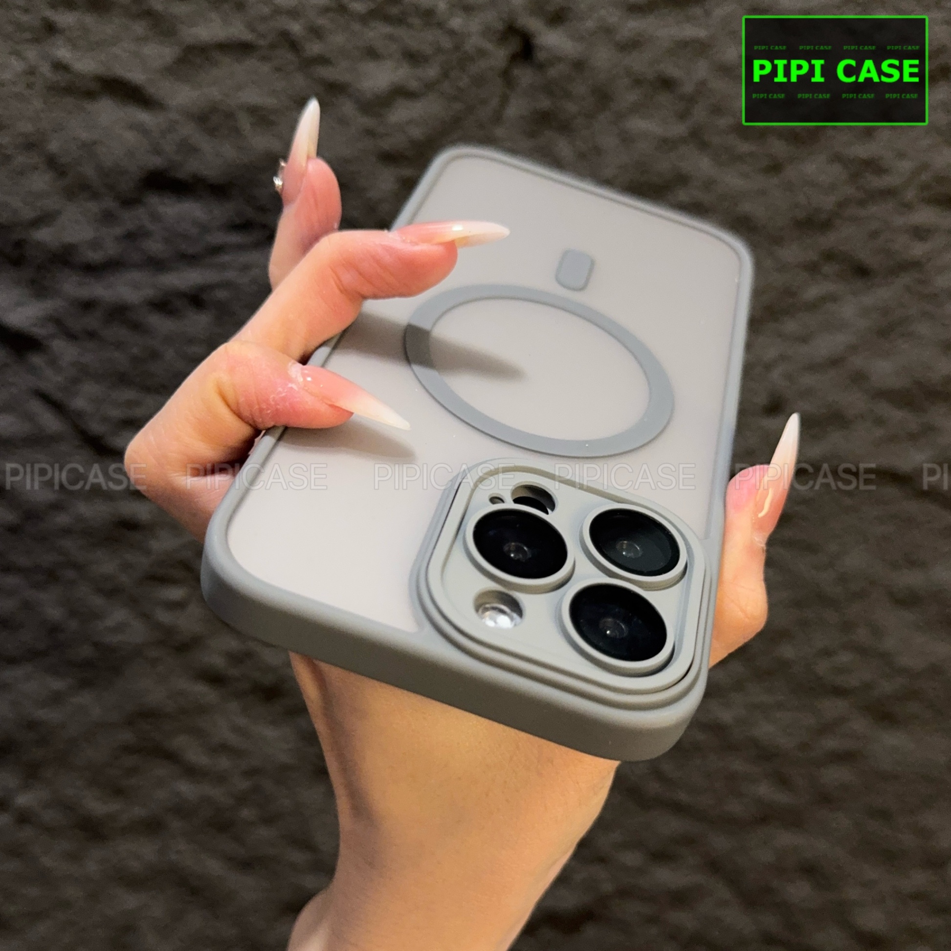 Ốp Lưng iPhone 14 Pro Max - Kao - Xám