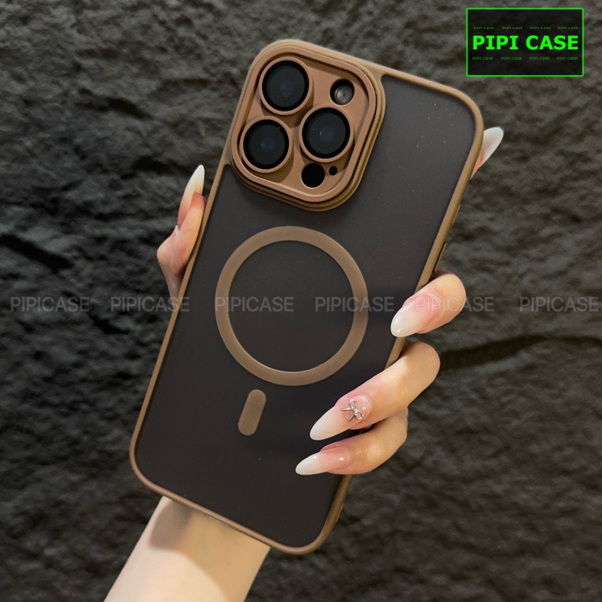 Ốp Lưng iPhone 14 Pro Max - Kao - Nâu