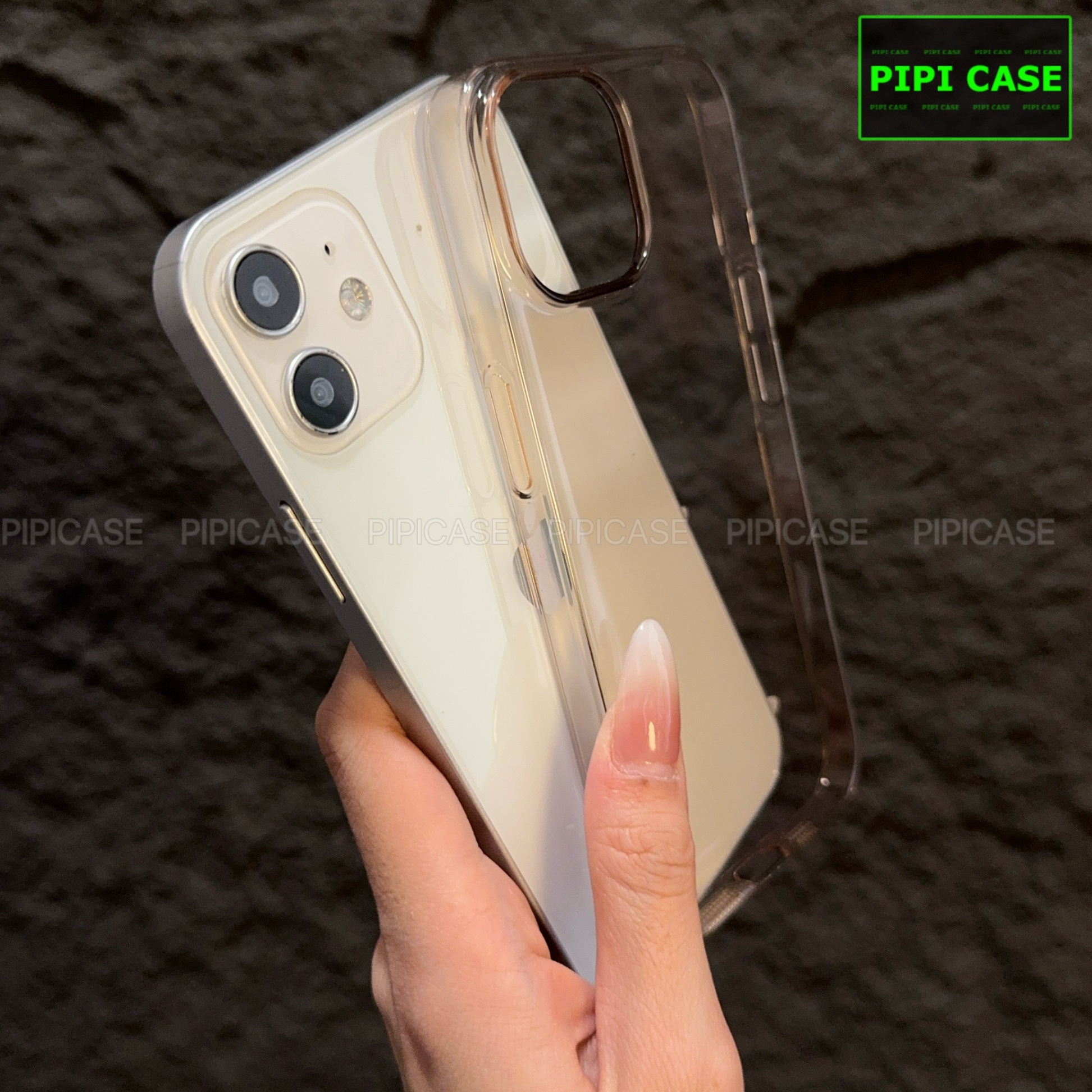 Ốp Lưng iPhone 12 - Vic - Hồng