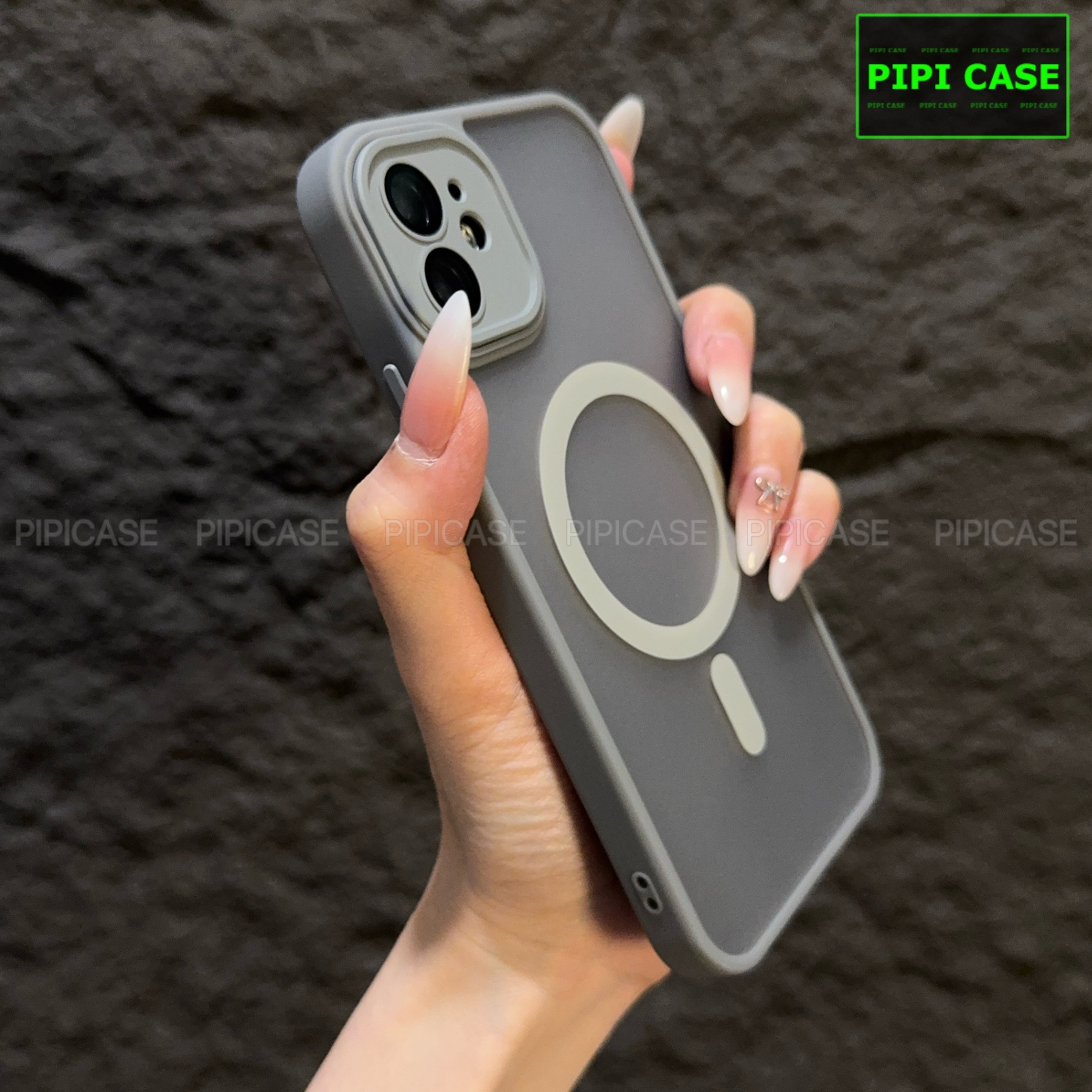 Ốp Lưng iPhone 11 - Kao - Xám