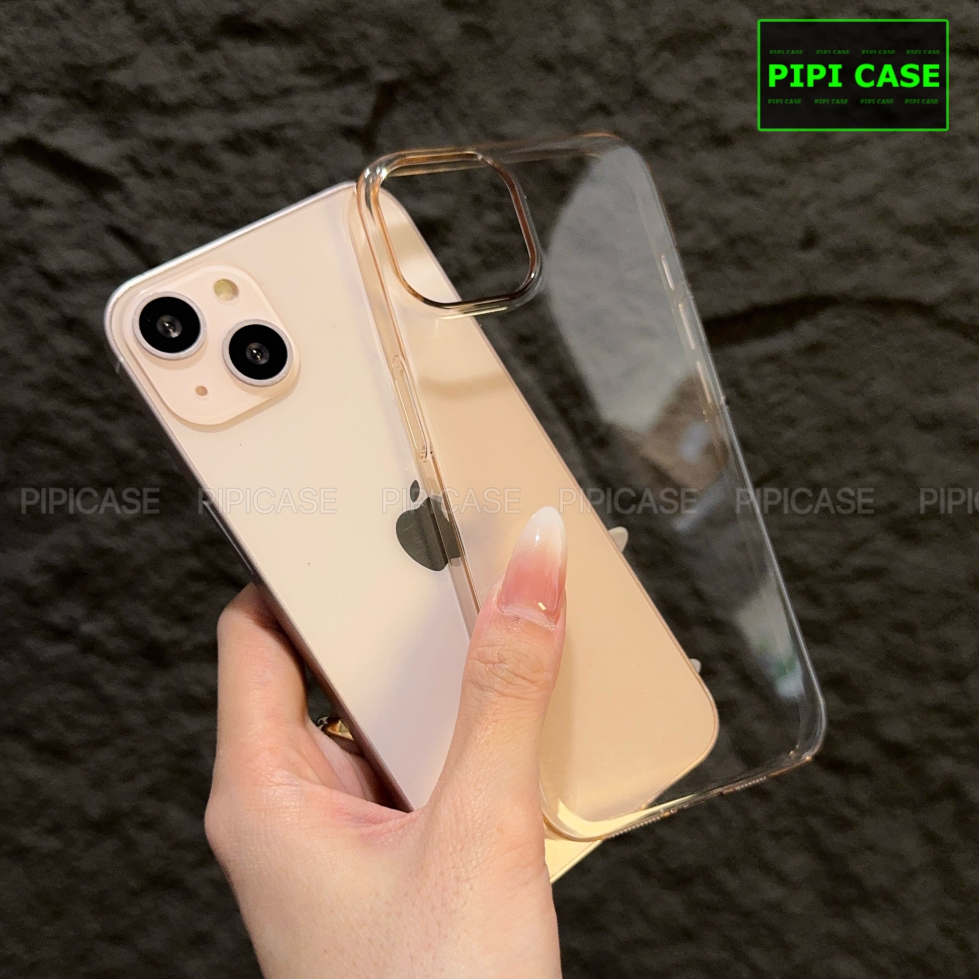 Ốp Lưng iPhone 15 - Vic - Hồng