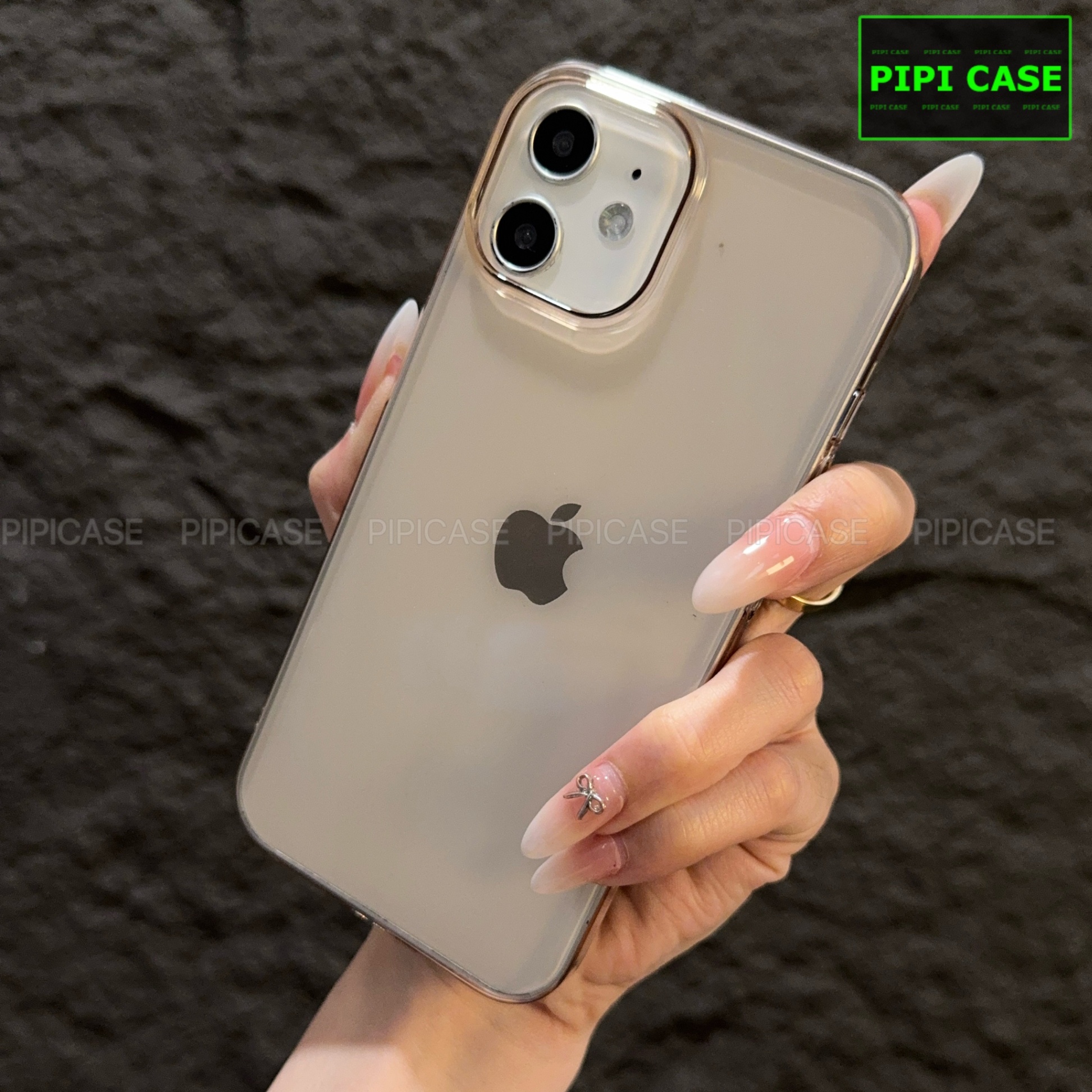Ốp Lưng iPhone 12 - Vic - Hồng